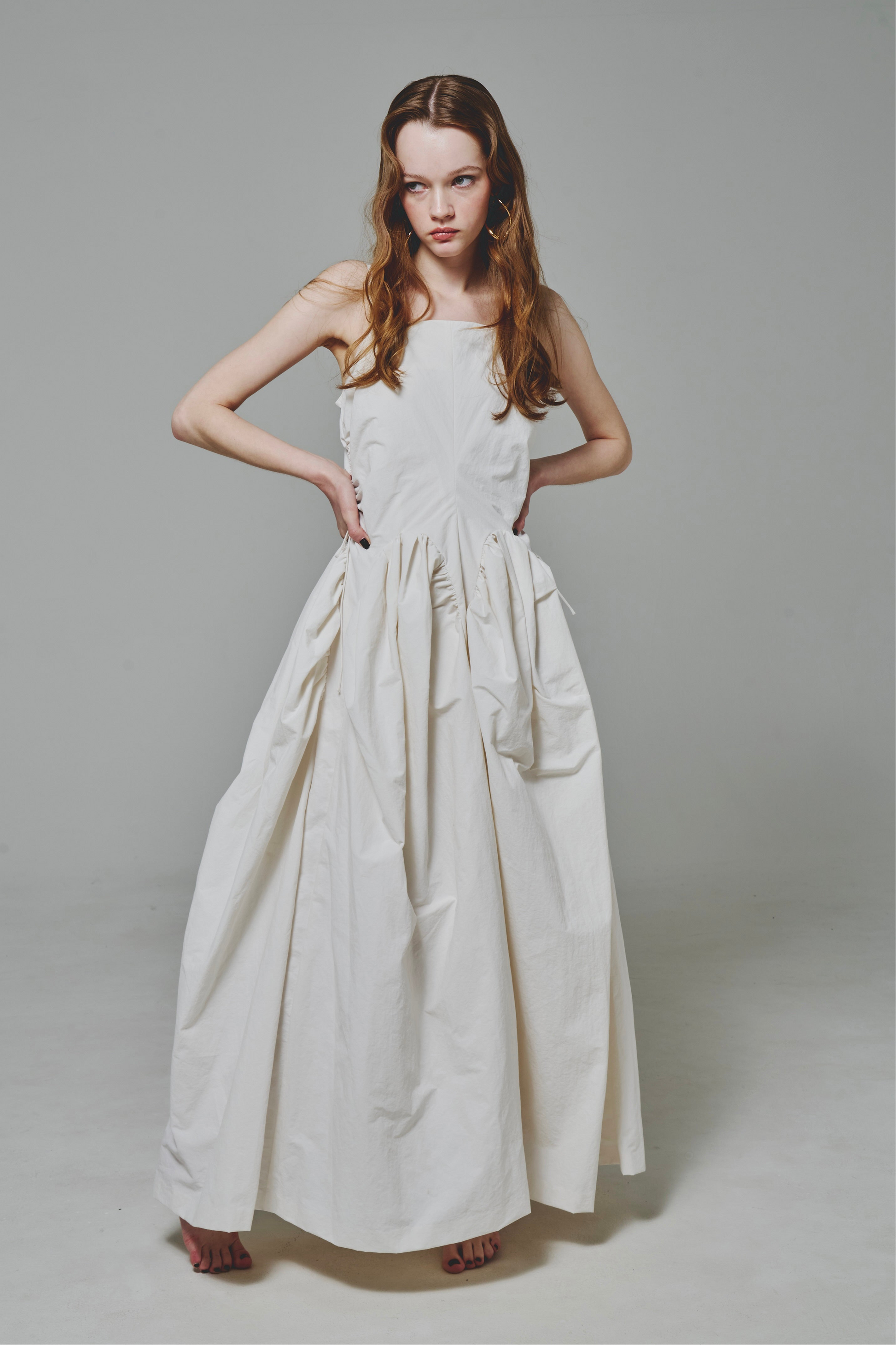 上品な Montauk Waist Gather Dress – THE TOÉ ワンピース