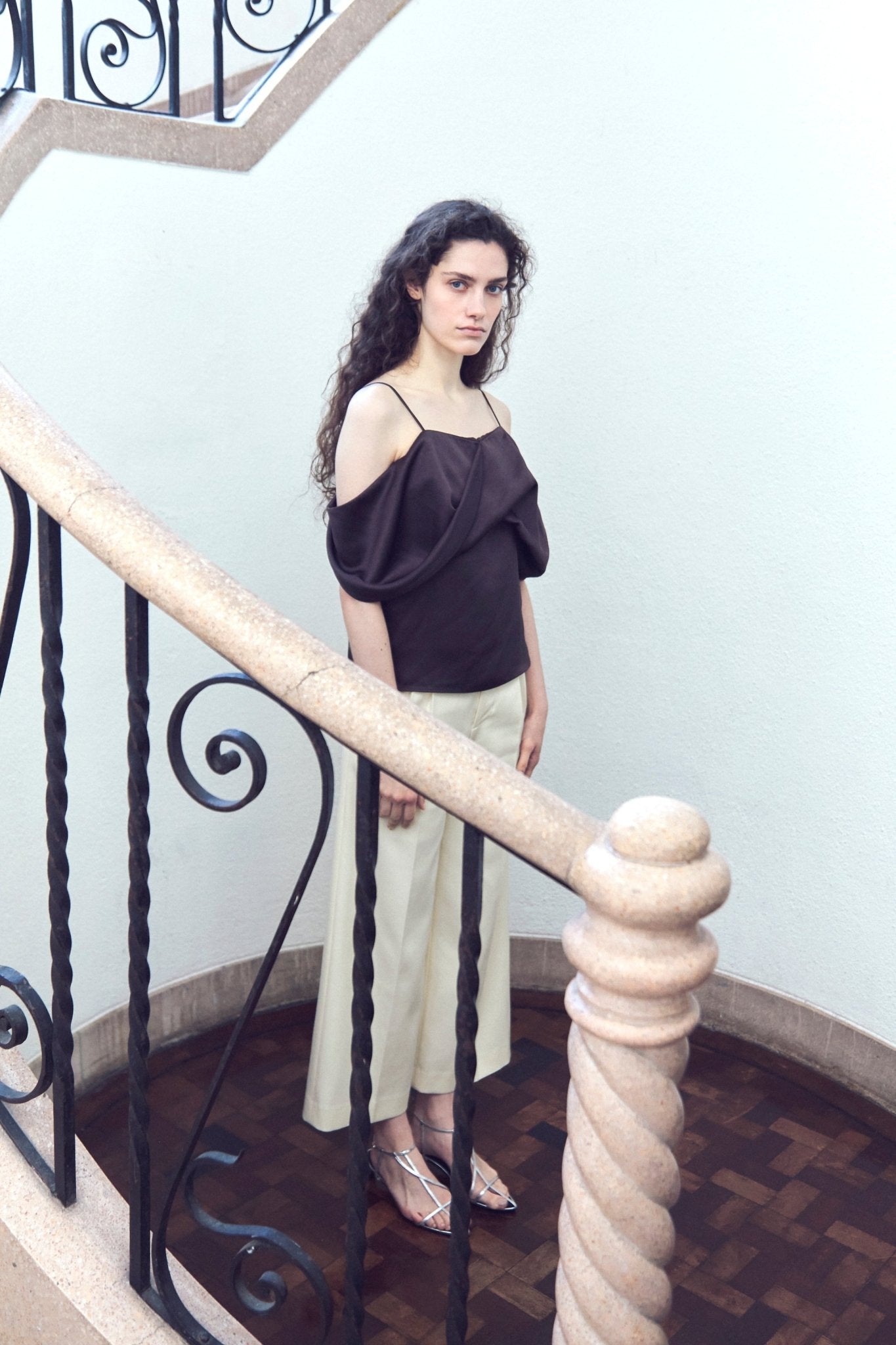 Ceintuur Satin Top