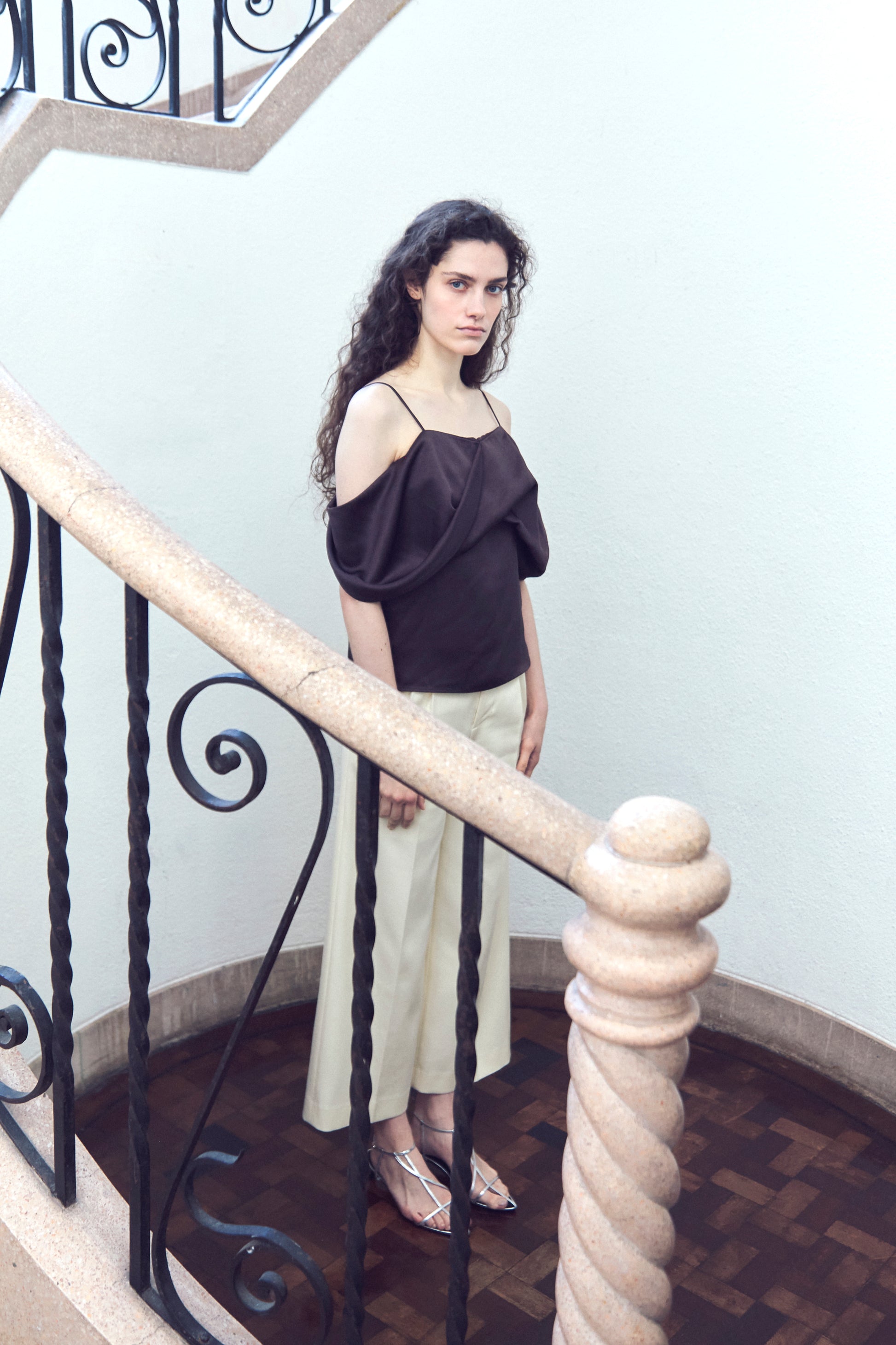 Ceintuur Satin Top