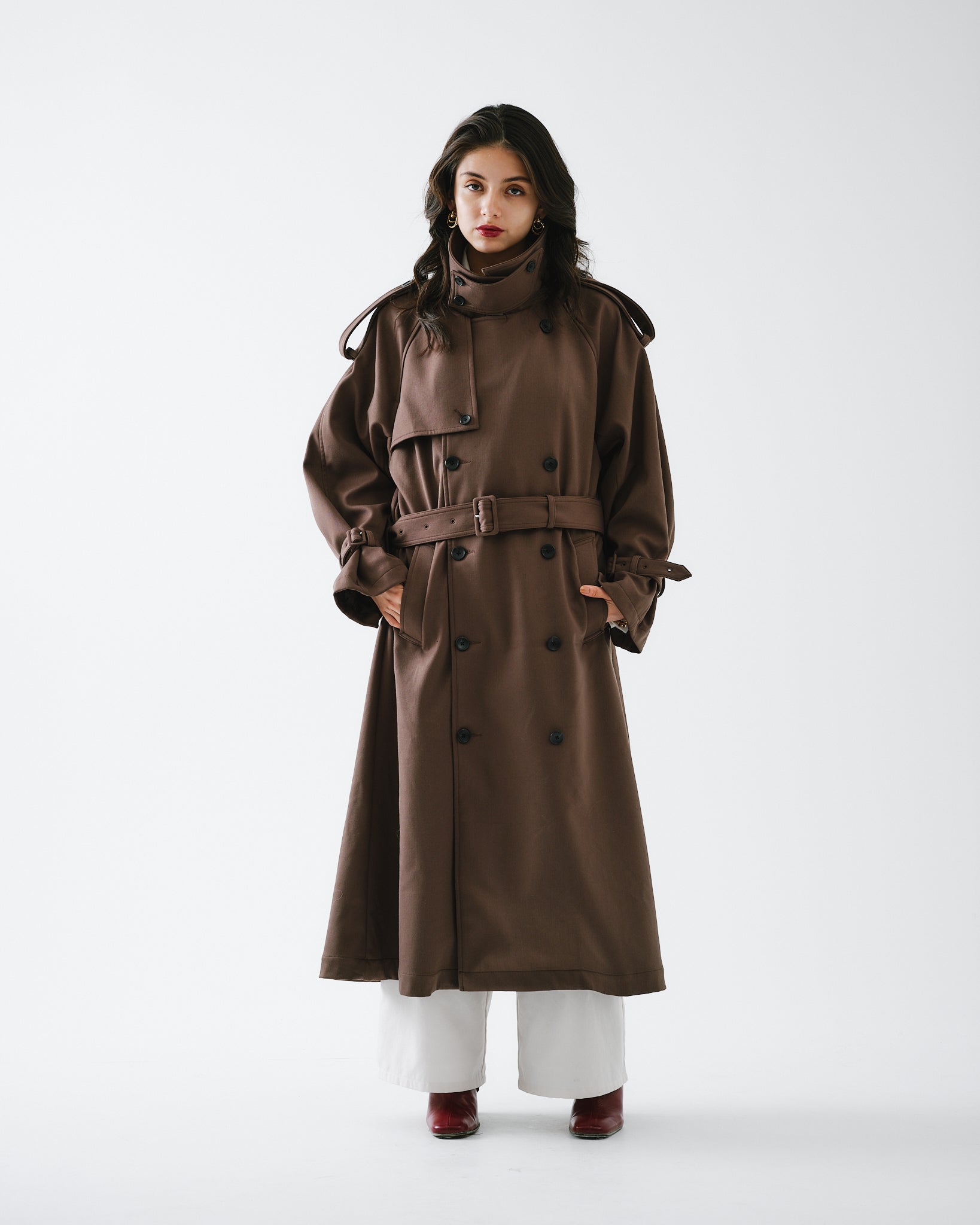 THE TOÉ AVIGNON TRENCH COAT Leather Mサイズロングコート