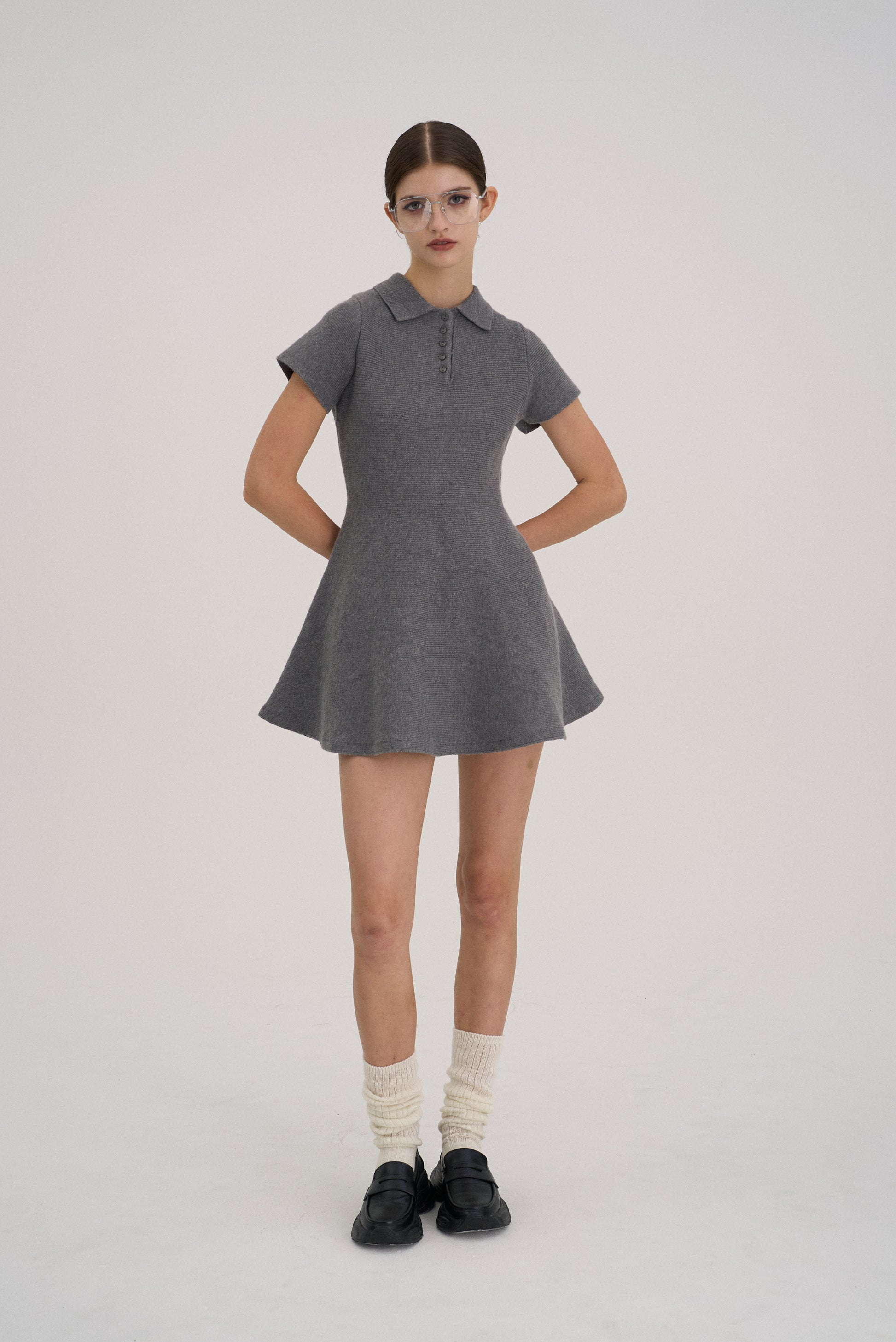 Reims Short Sleeve Flare Onepiece