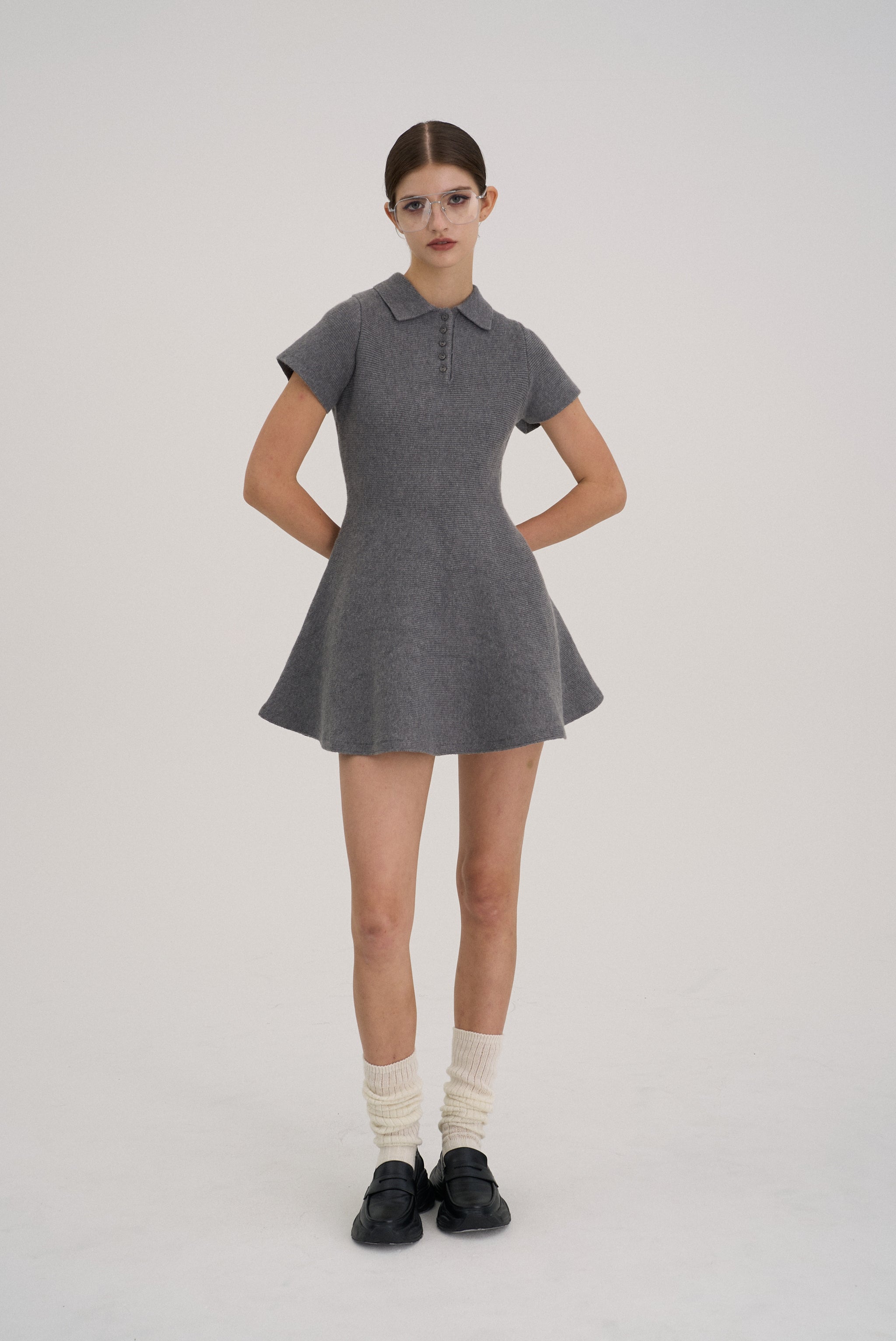 Reims Short Sleeve Flare Onepiece