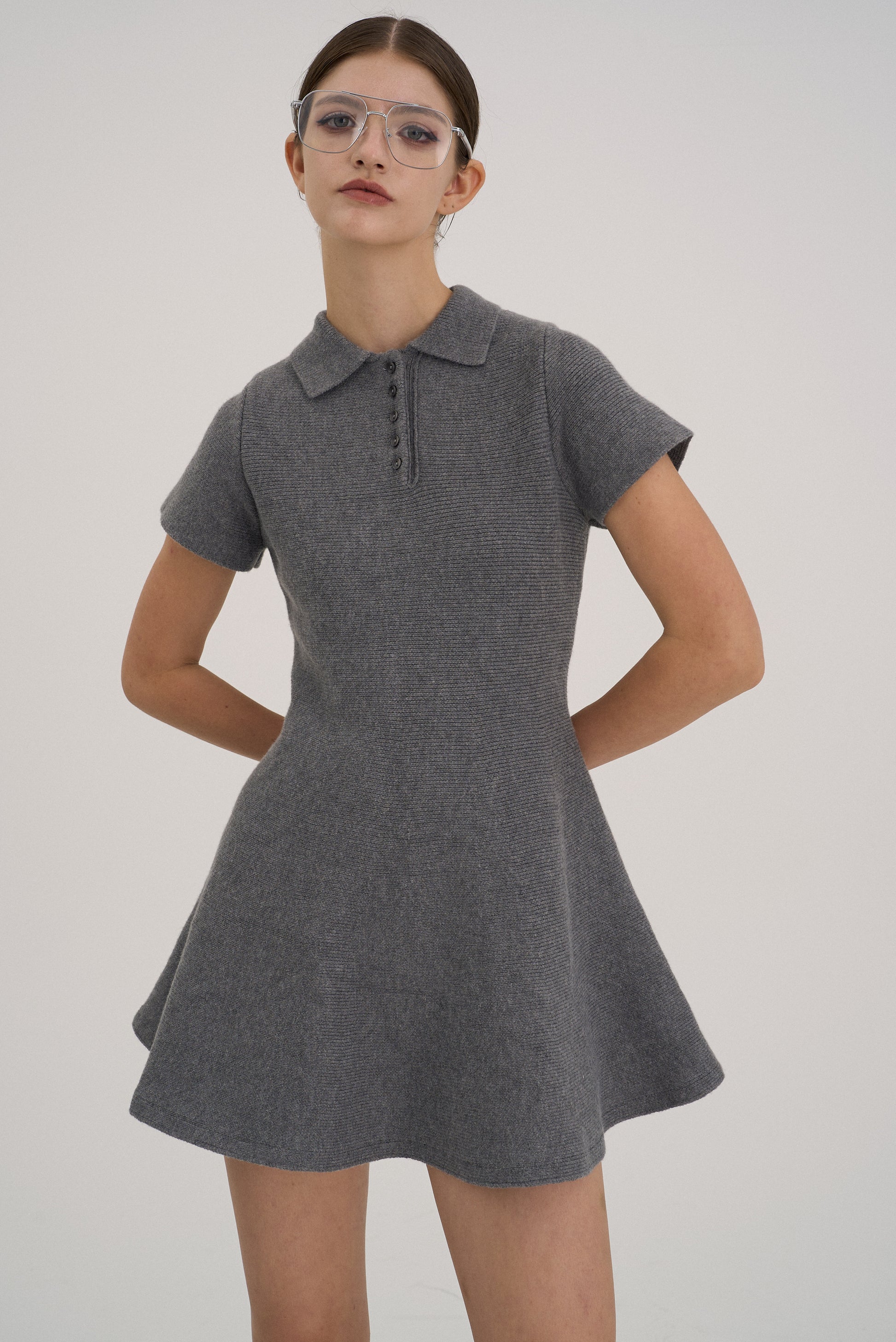 Reims Short Sleeve Flare Onepiece
