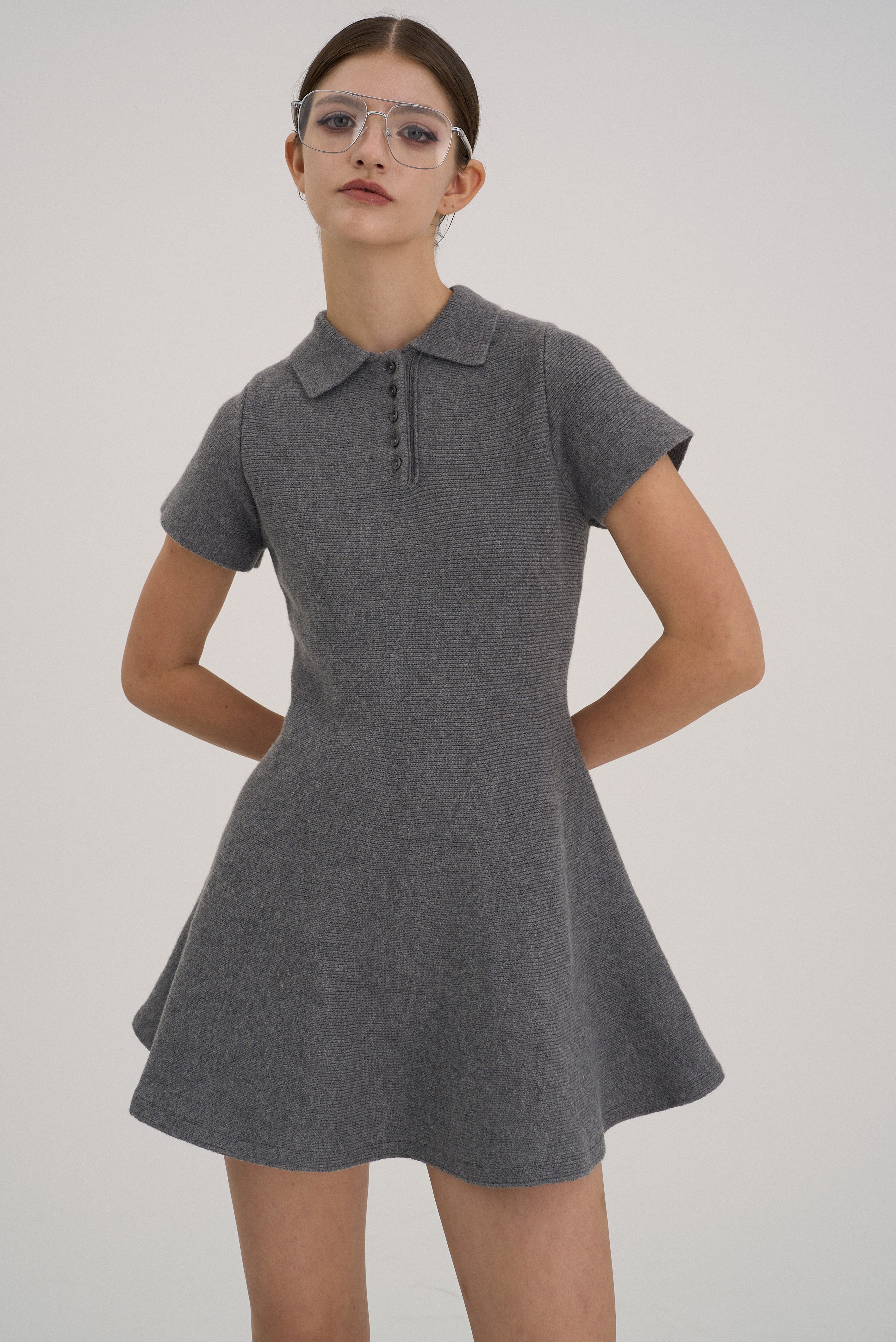 Reims Short Sleeve Flare Onepiece