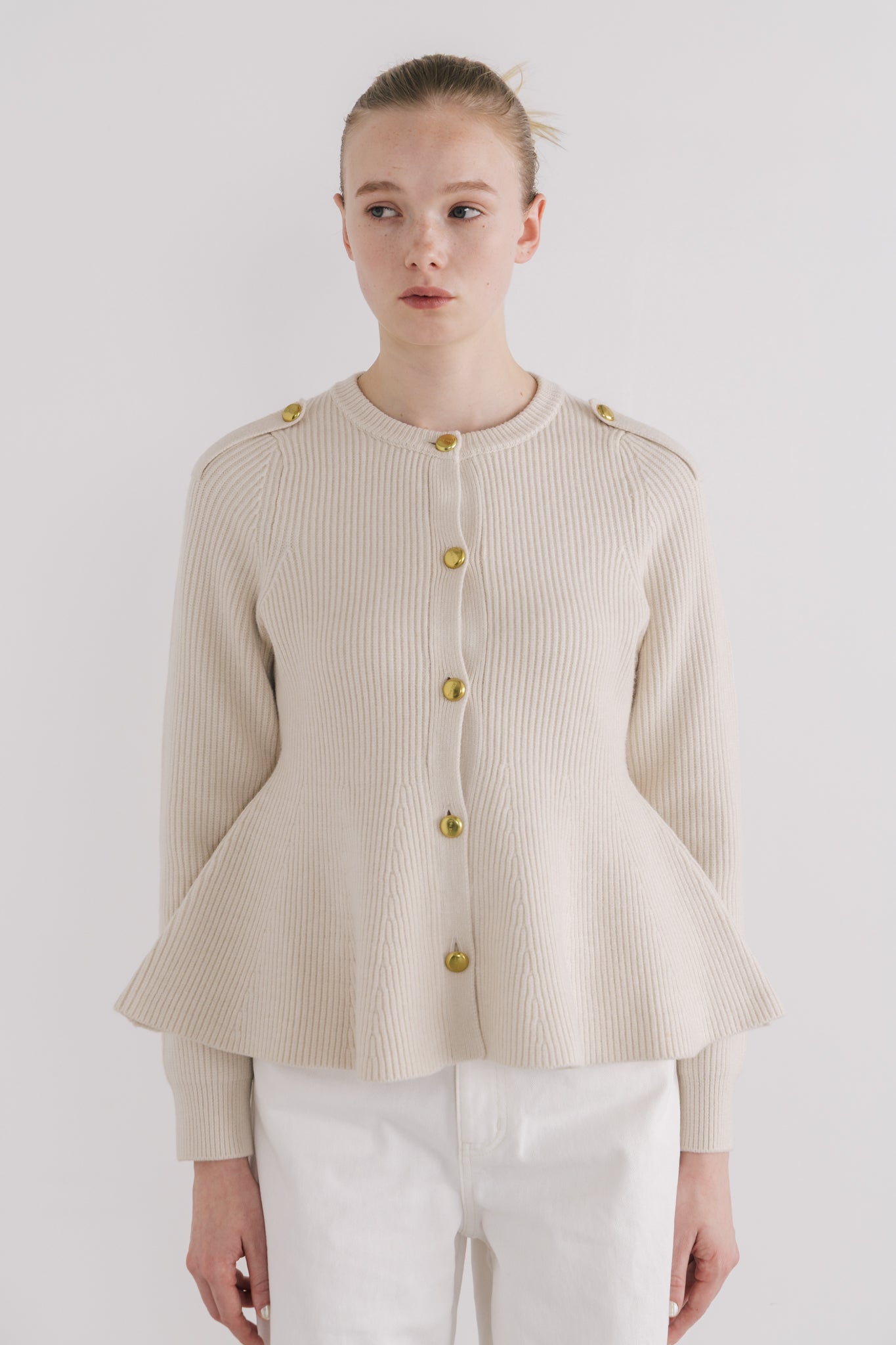 Rosen Peplum Cardigan