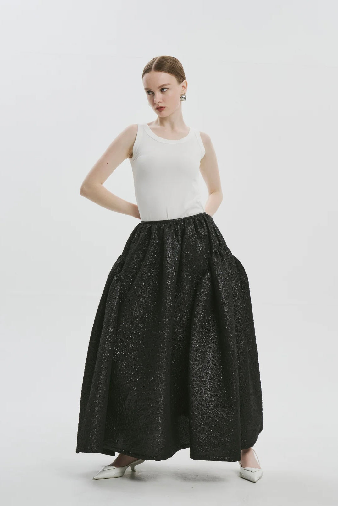 Midtown jacquard skirt