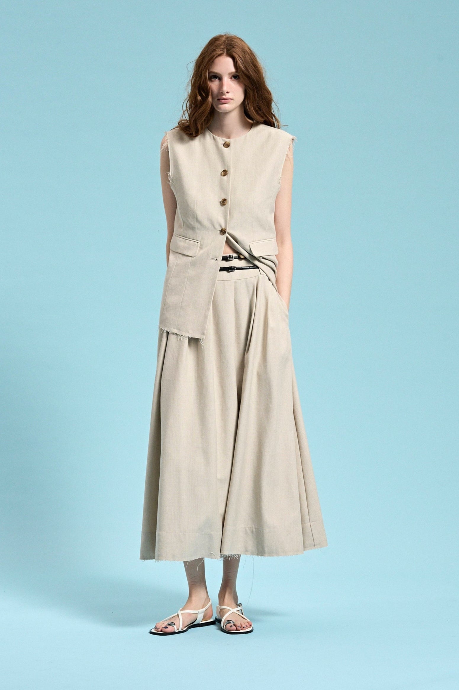 Patmos Linen Skirt