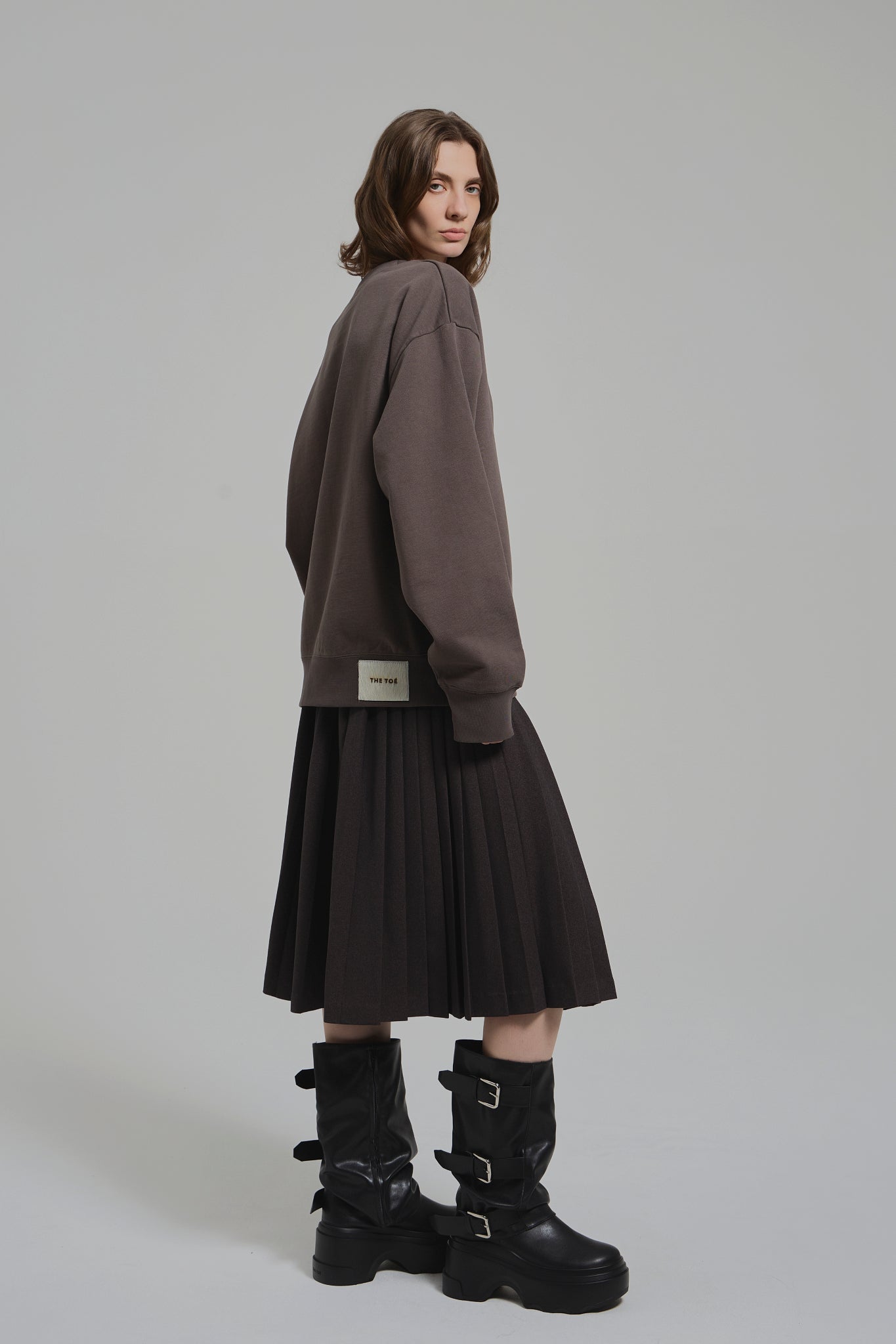 Lyucus Pleats Skirt-plain