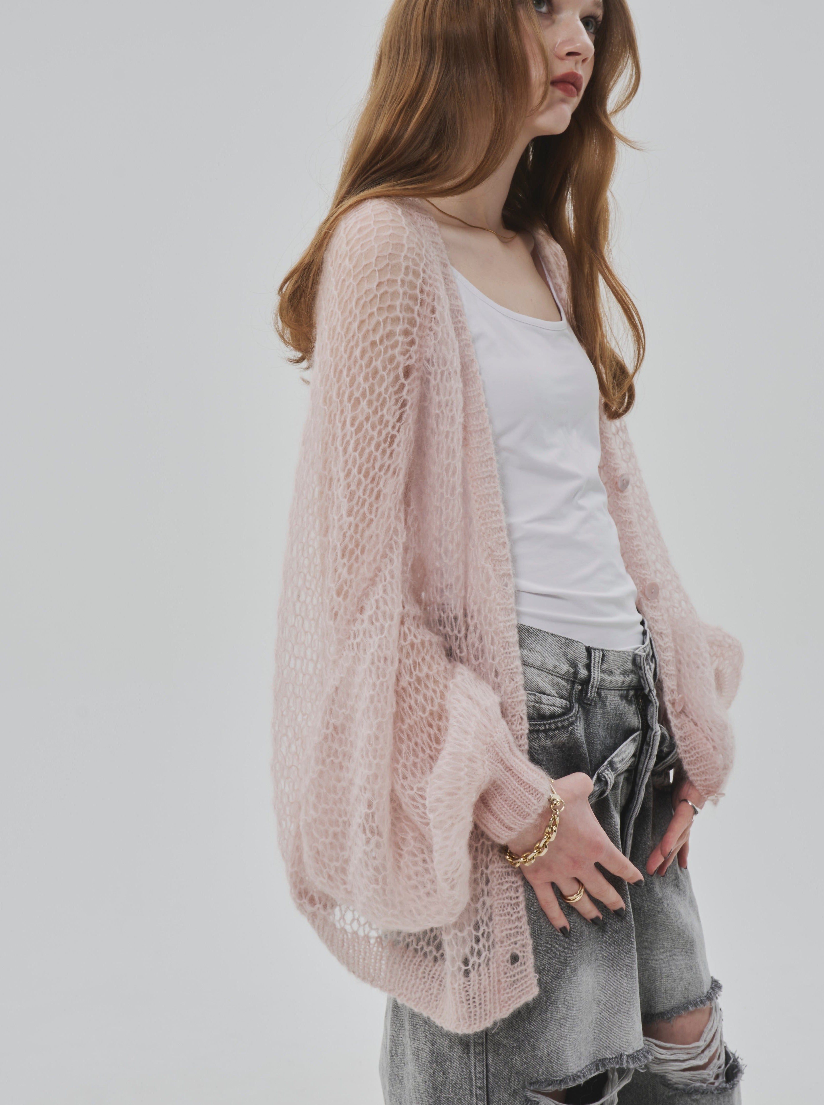 Parasol kid mohair cardigan