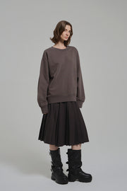 Lyucus Pleats Skirt-plain