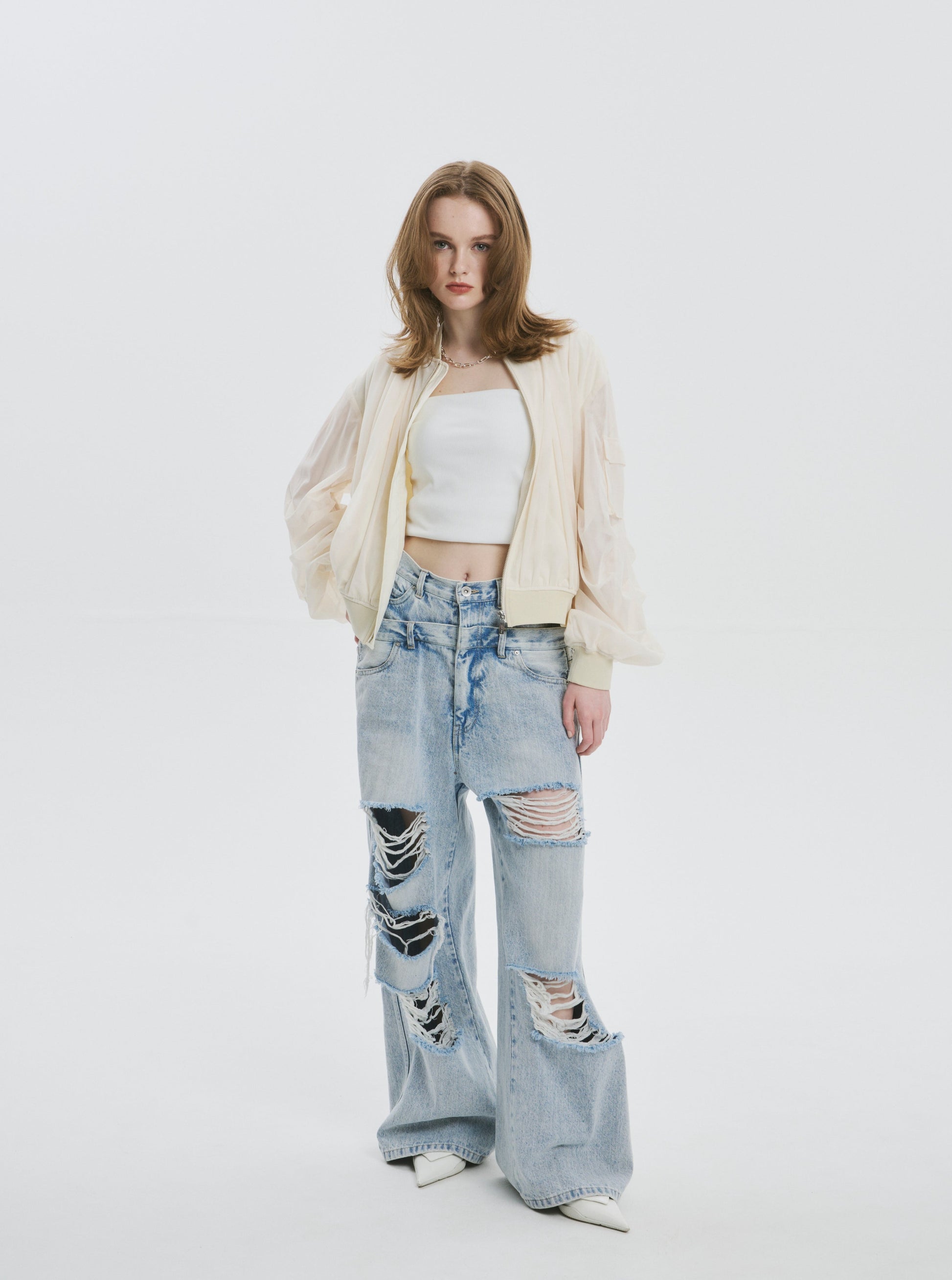 Lilac Tulle Blouson