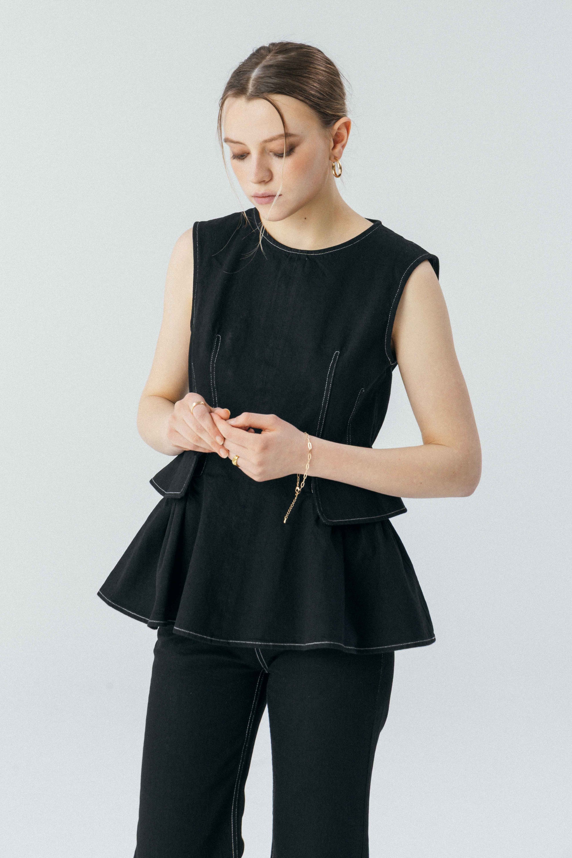 Pericles Peplum Top