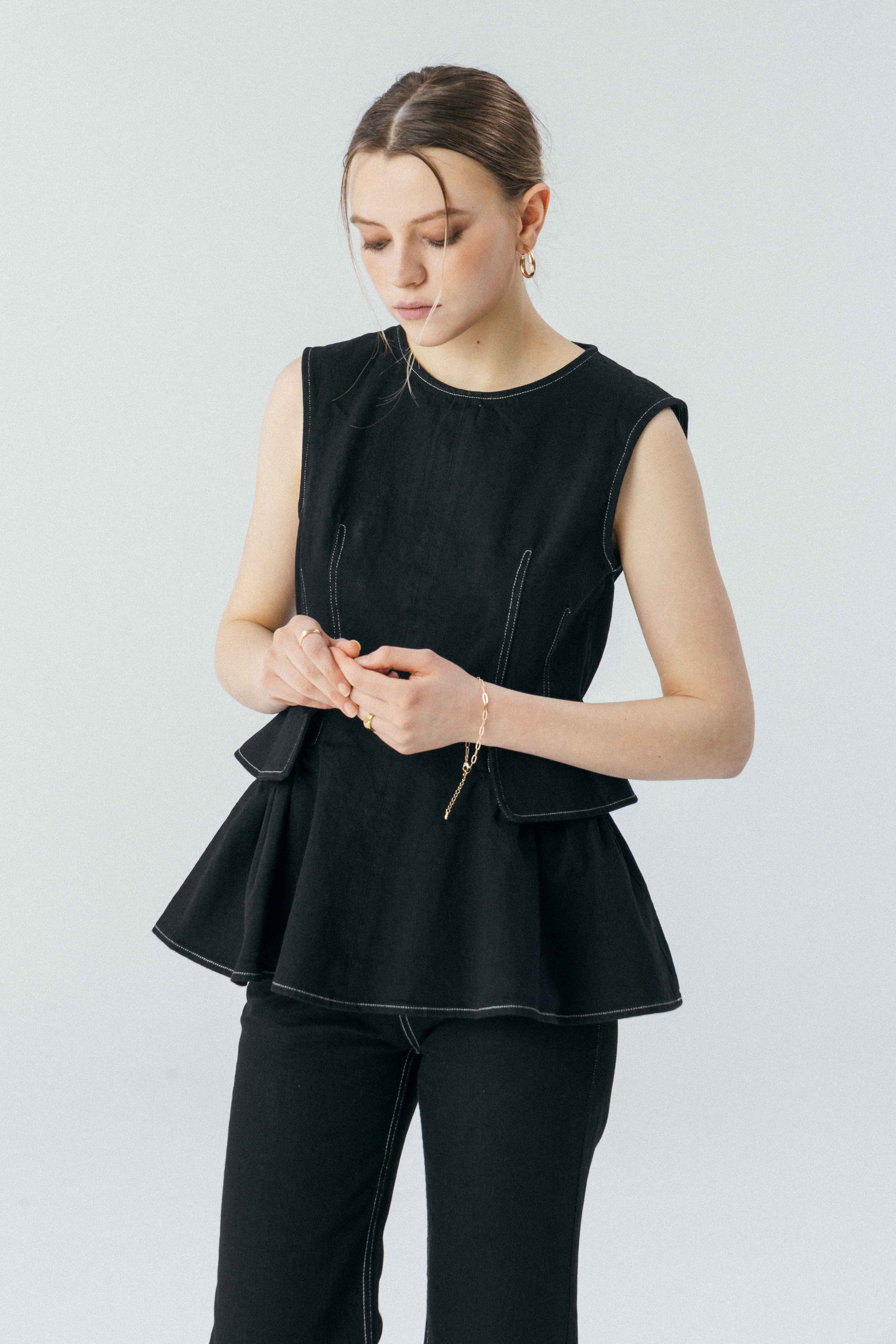 Pericles Peplum Top