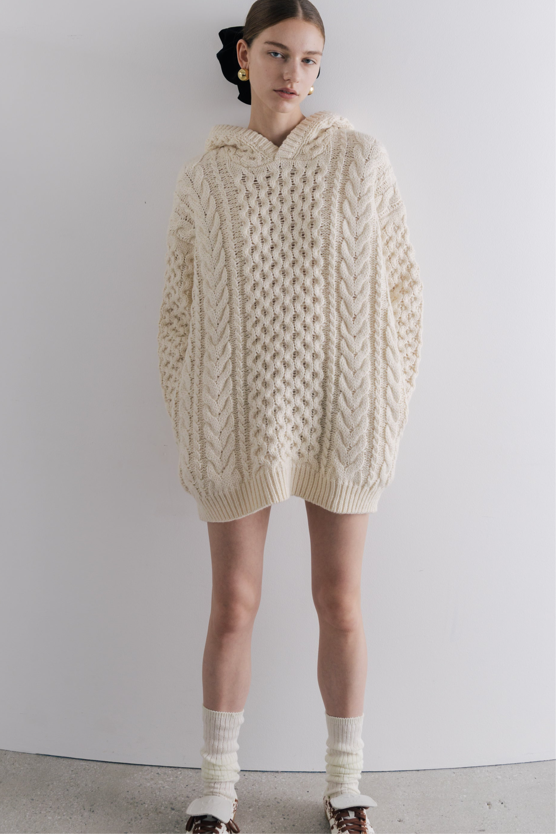 Potsdamer Knit Hoodie – THE TOÉ Potsdamer Knit Hoodie – THE TOÉ