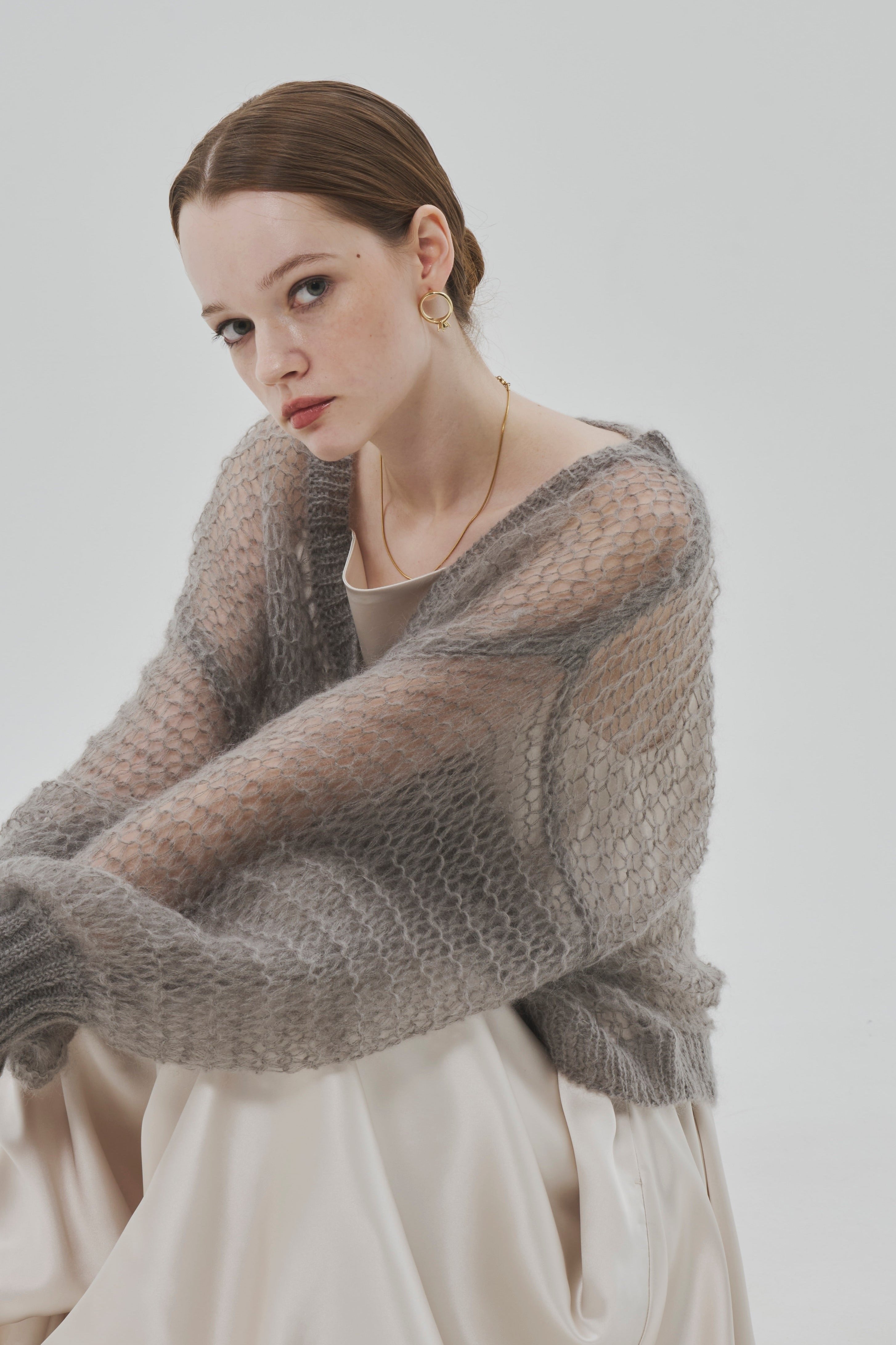 Parasol kid mohair cardigan – THE TOÉ