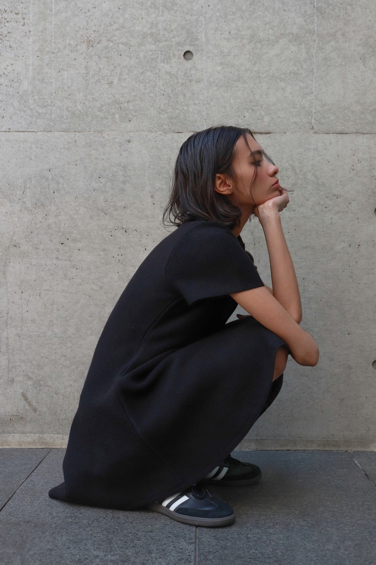 Reims short sleeve flare onepiece