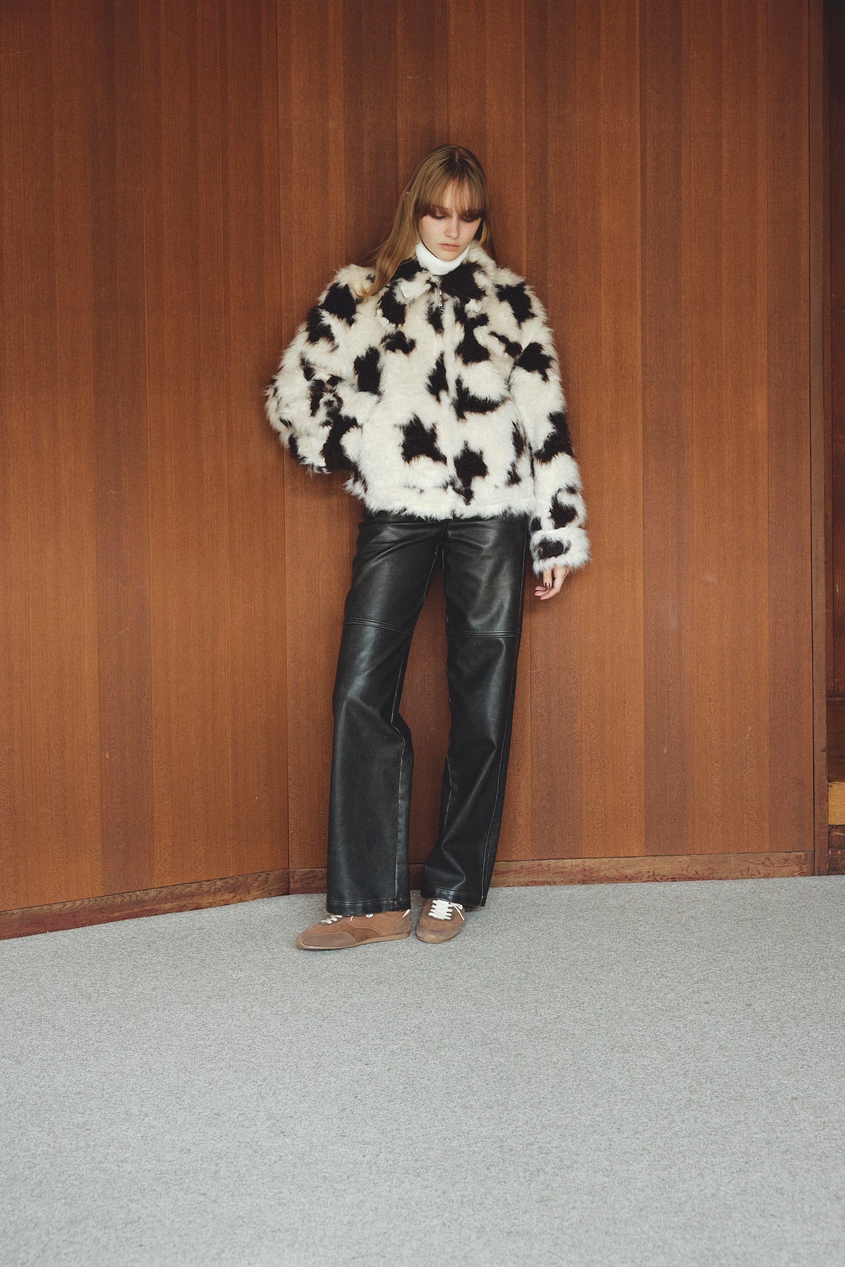 Breite Shaggy Jacket