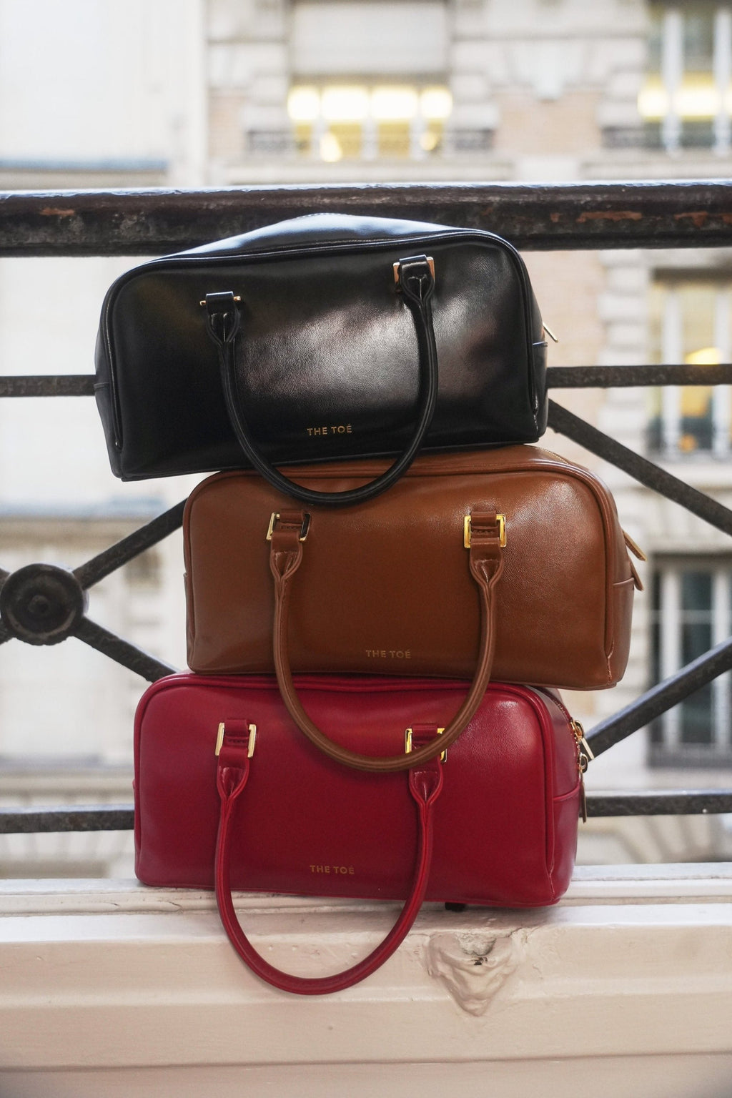 THE TOÉ REGENT BOSTON BAG レッドレザー ボストンバッグ（再入荷 