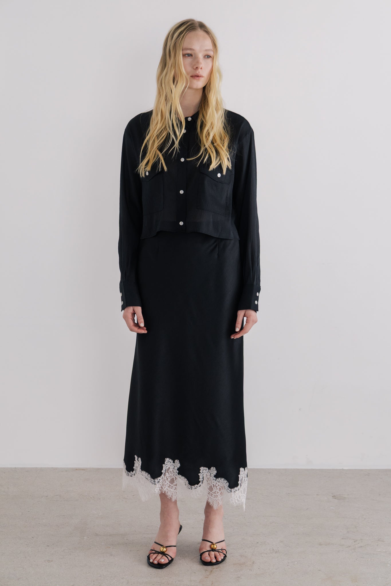 シャツ/ブラウス(長袖/七分) the toe Mykonos Sheer Shirt Mykonos Sheer Shirt – THE TOÉ