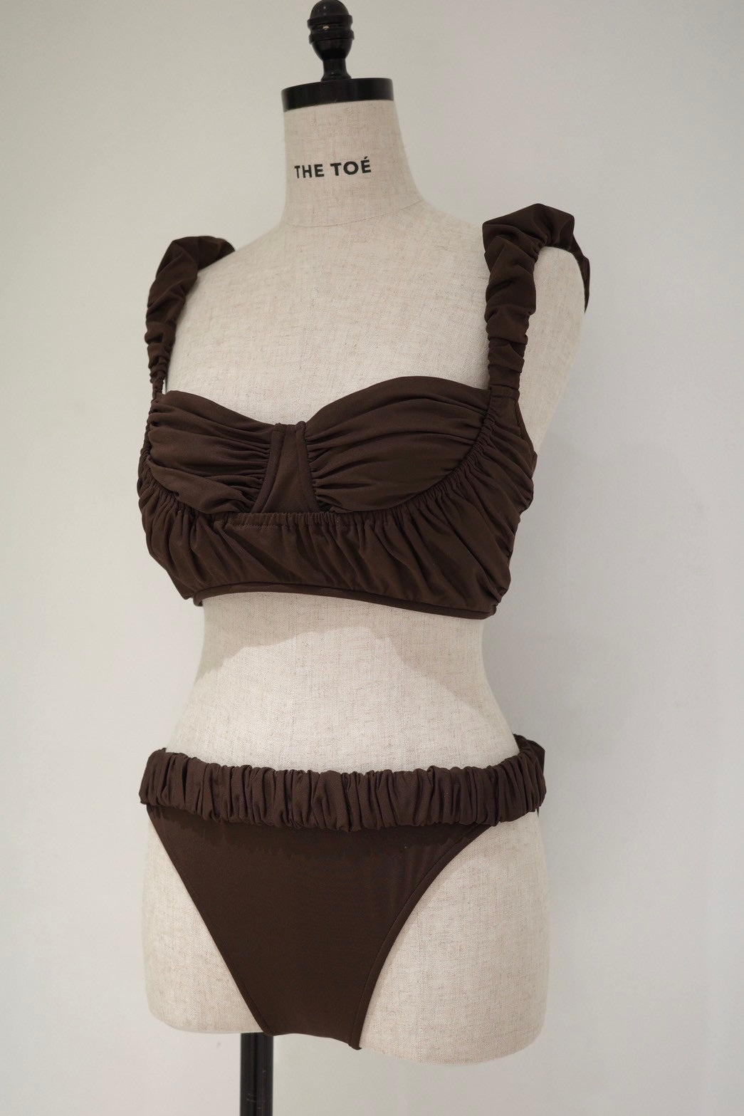 Peel Gather Swimwear - black