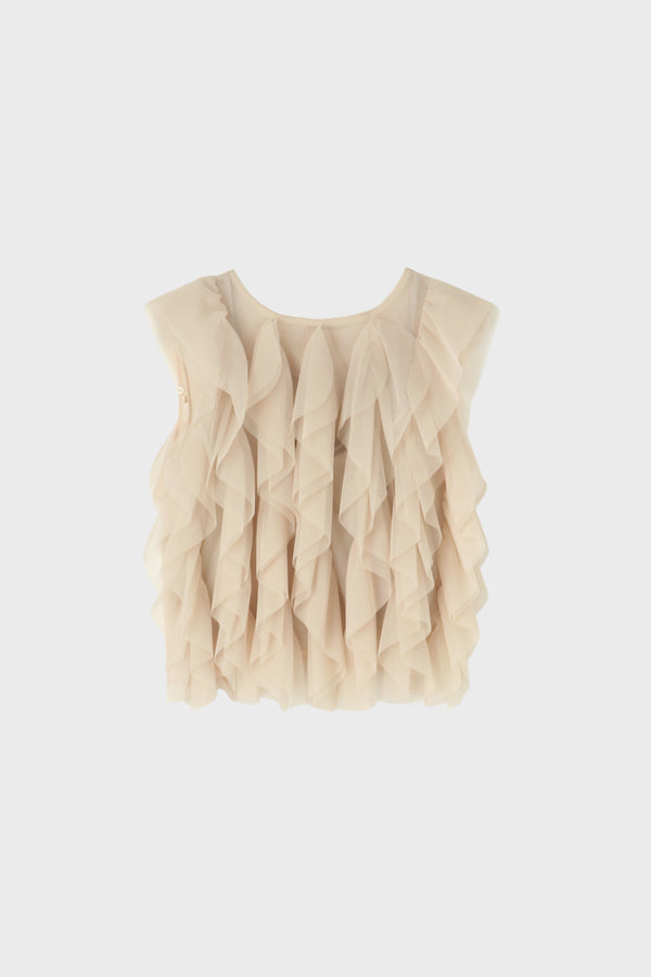 Gardenia Tulle Frill Tops
