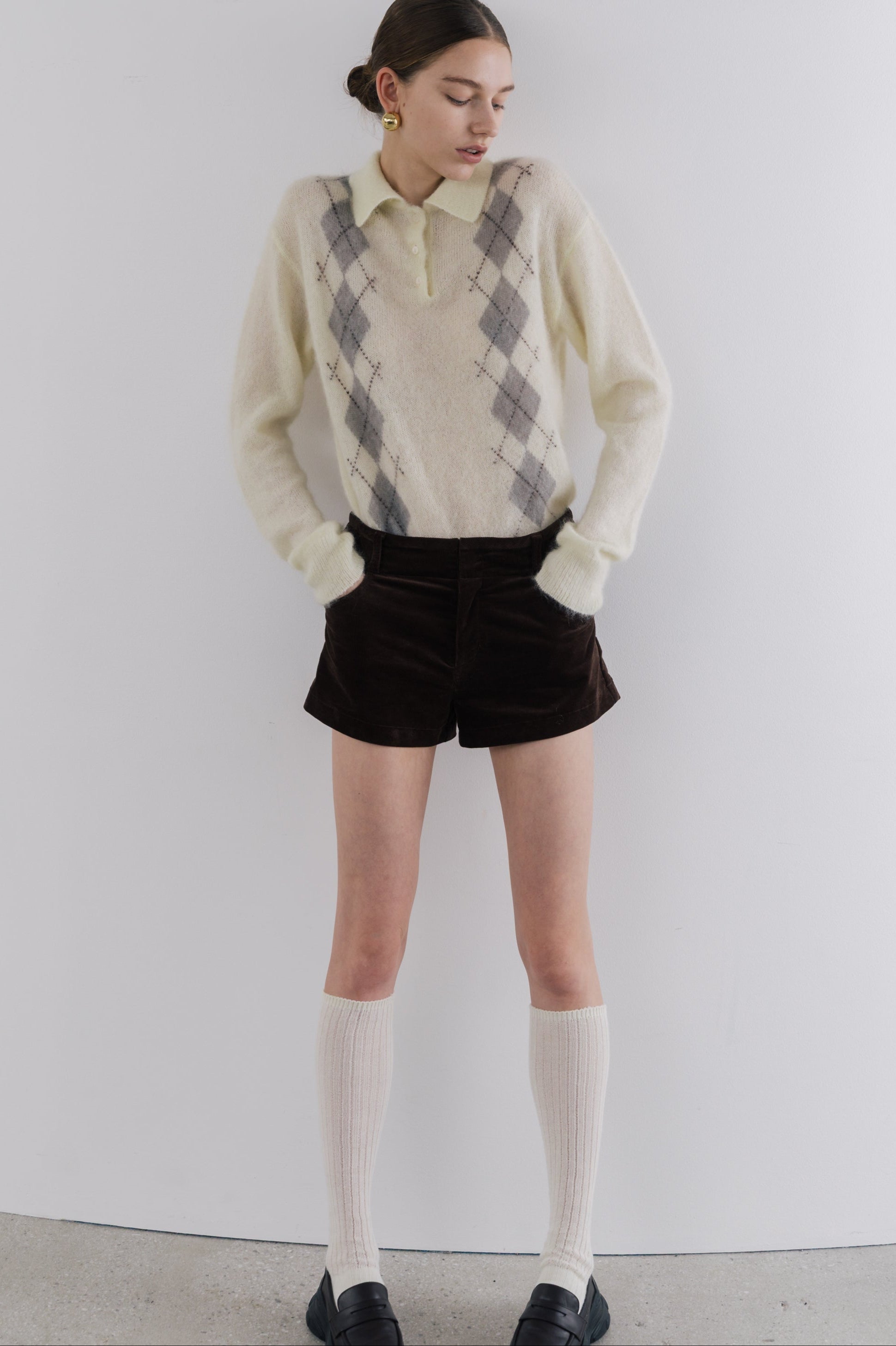 Marien Argyle Knit