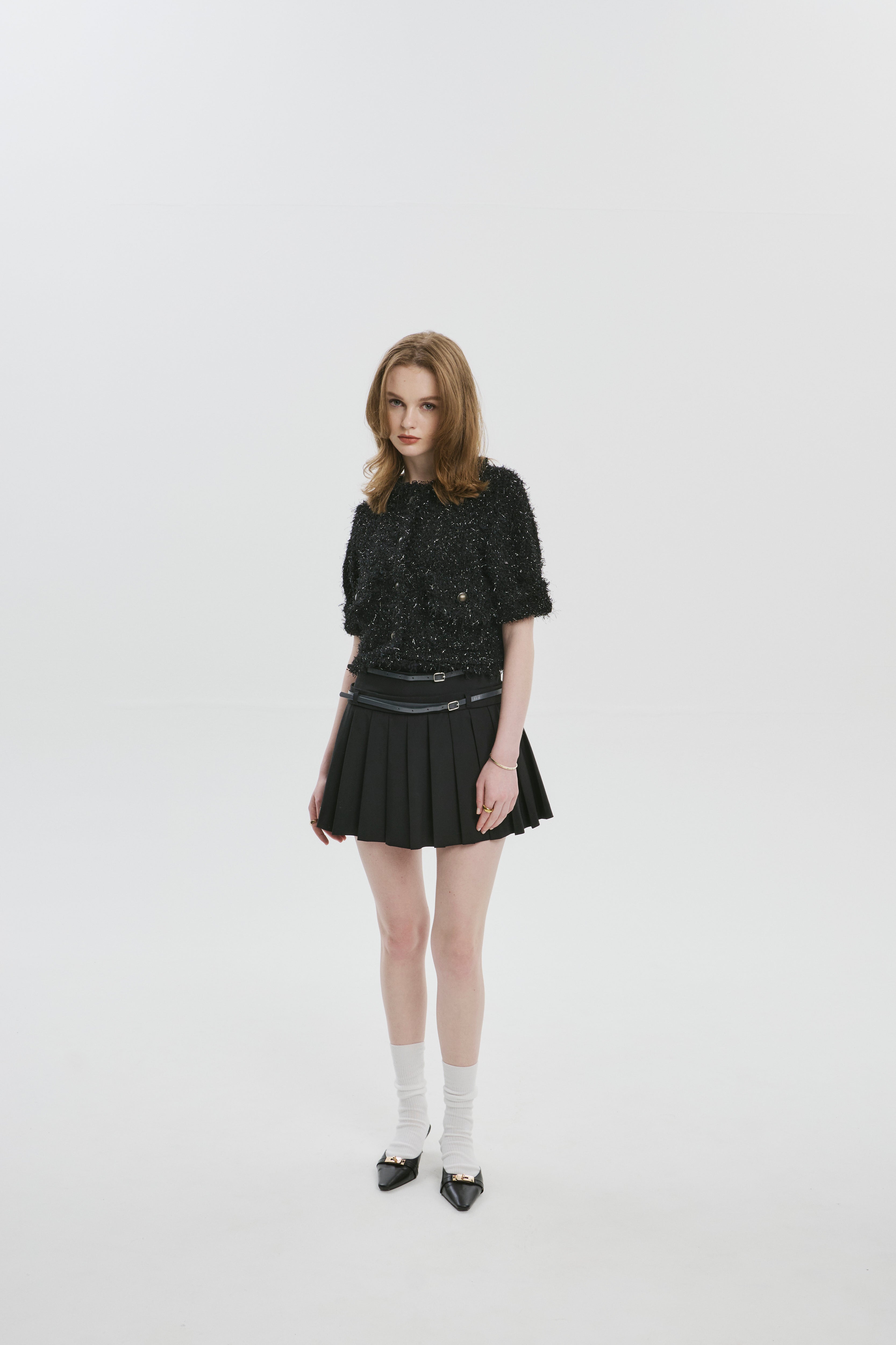 逆輸入 Fifth Avenue TOÉ THE – jacket tweed sleeve short ジャケット・アウター