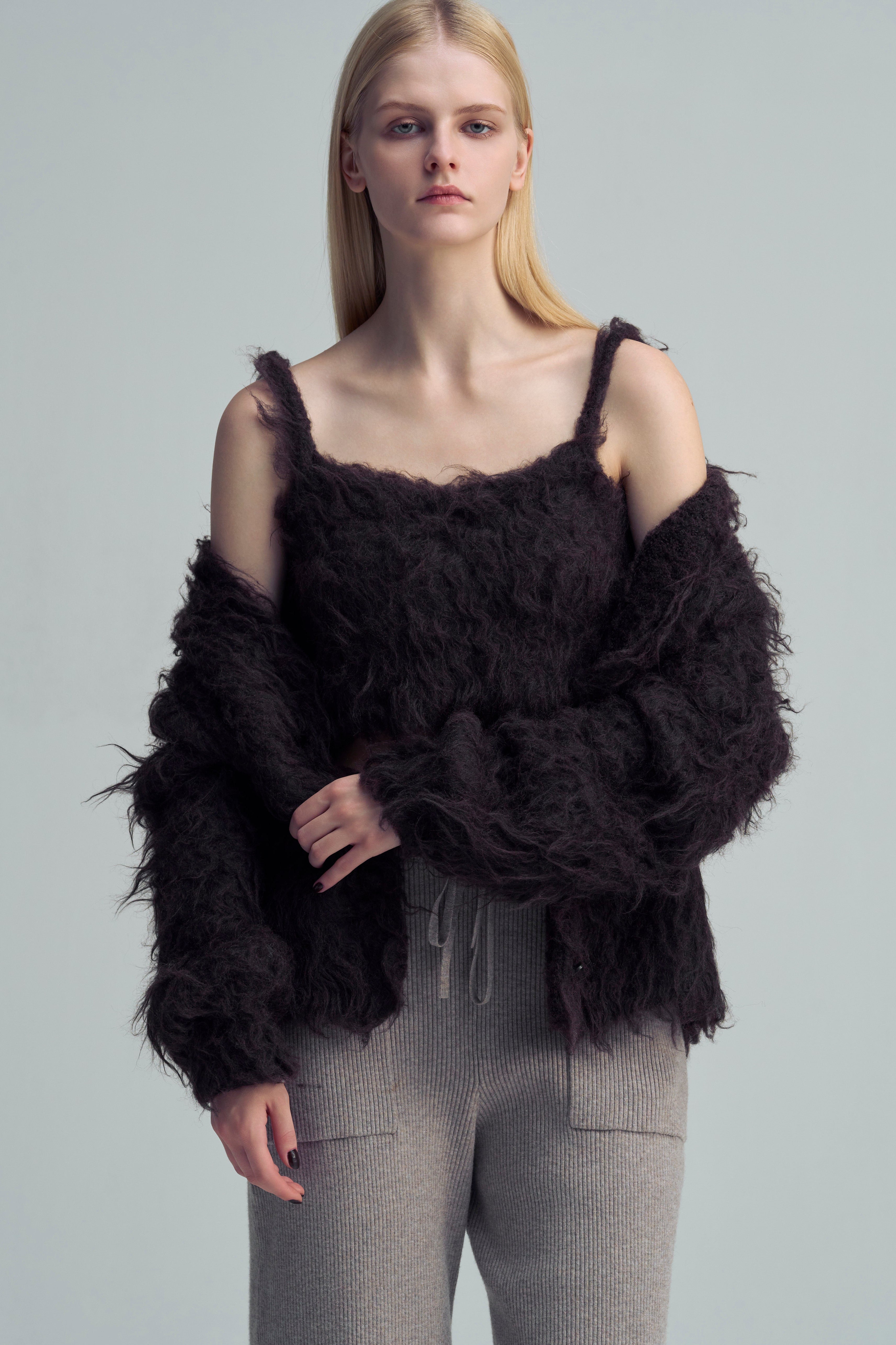 完売 THE TOE Westminster shaggy cardigan新品 Westminster Shaggy Cardigan – THE TOÉ