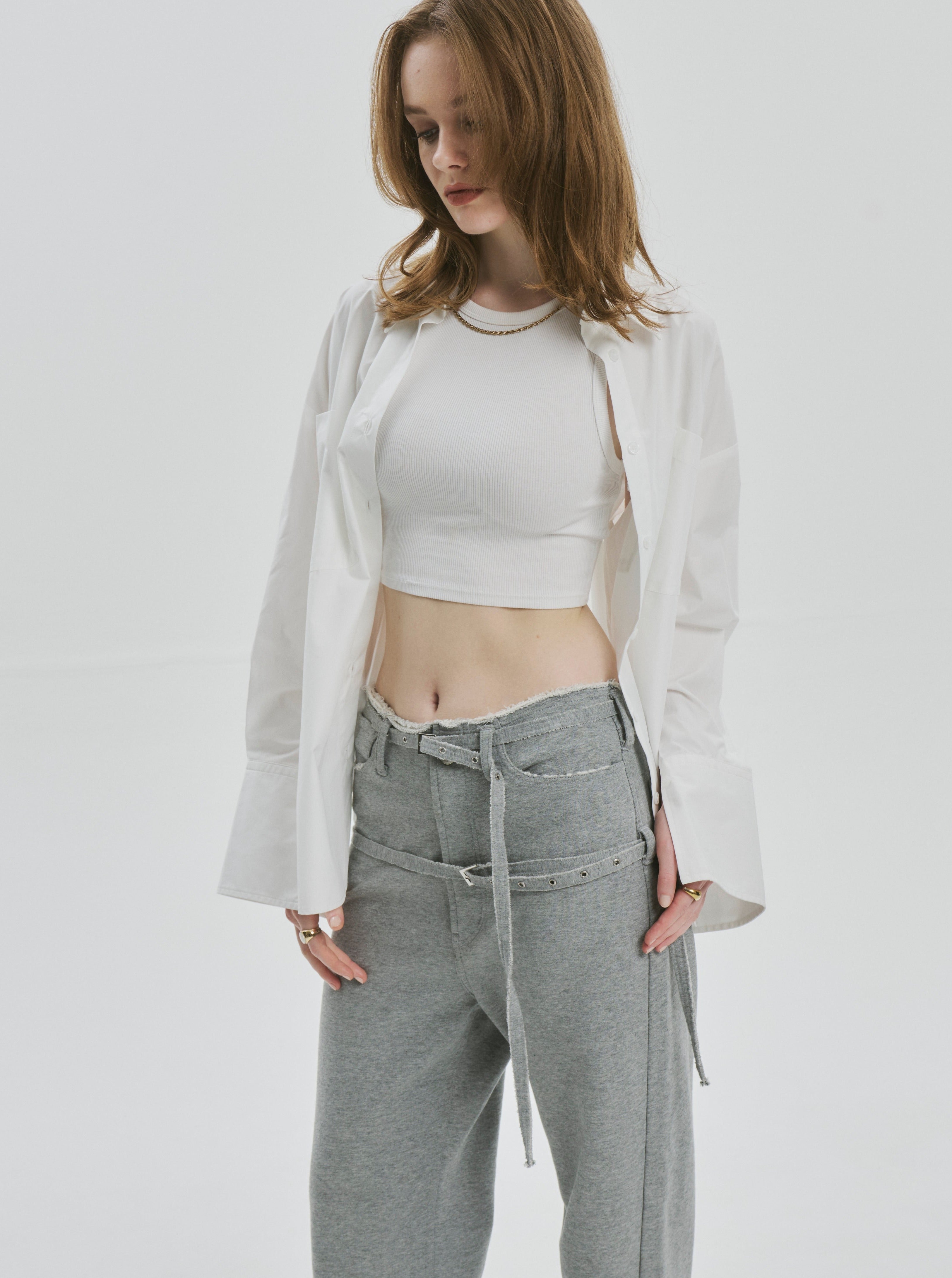 (2WAY) Greenwich belt sweat pants