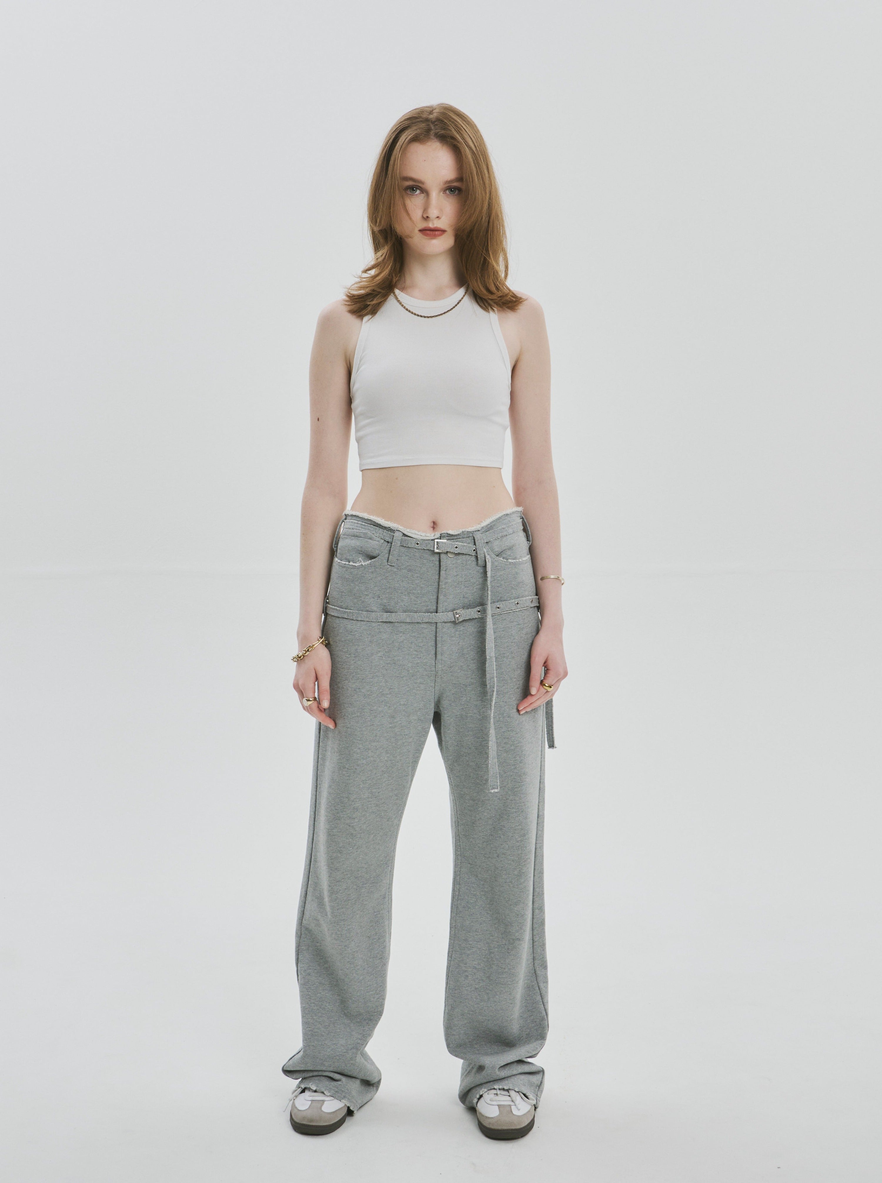 (2WAY) Greenwich belt sweat pants