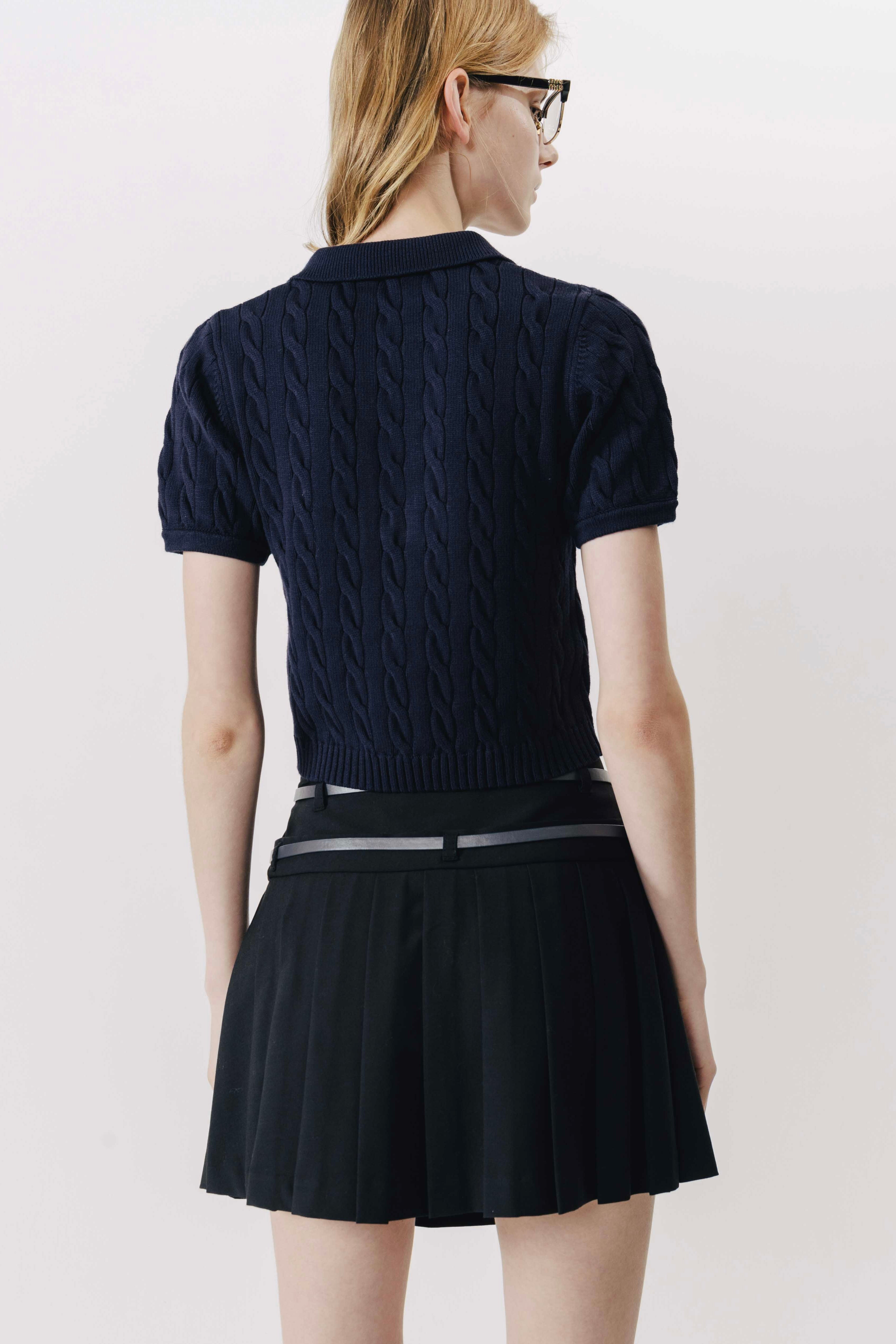 Astoria pleated skirt