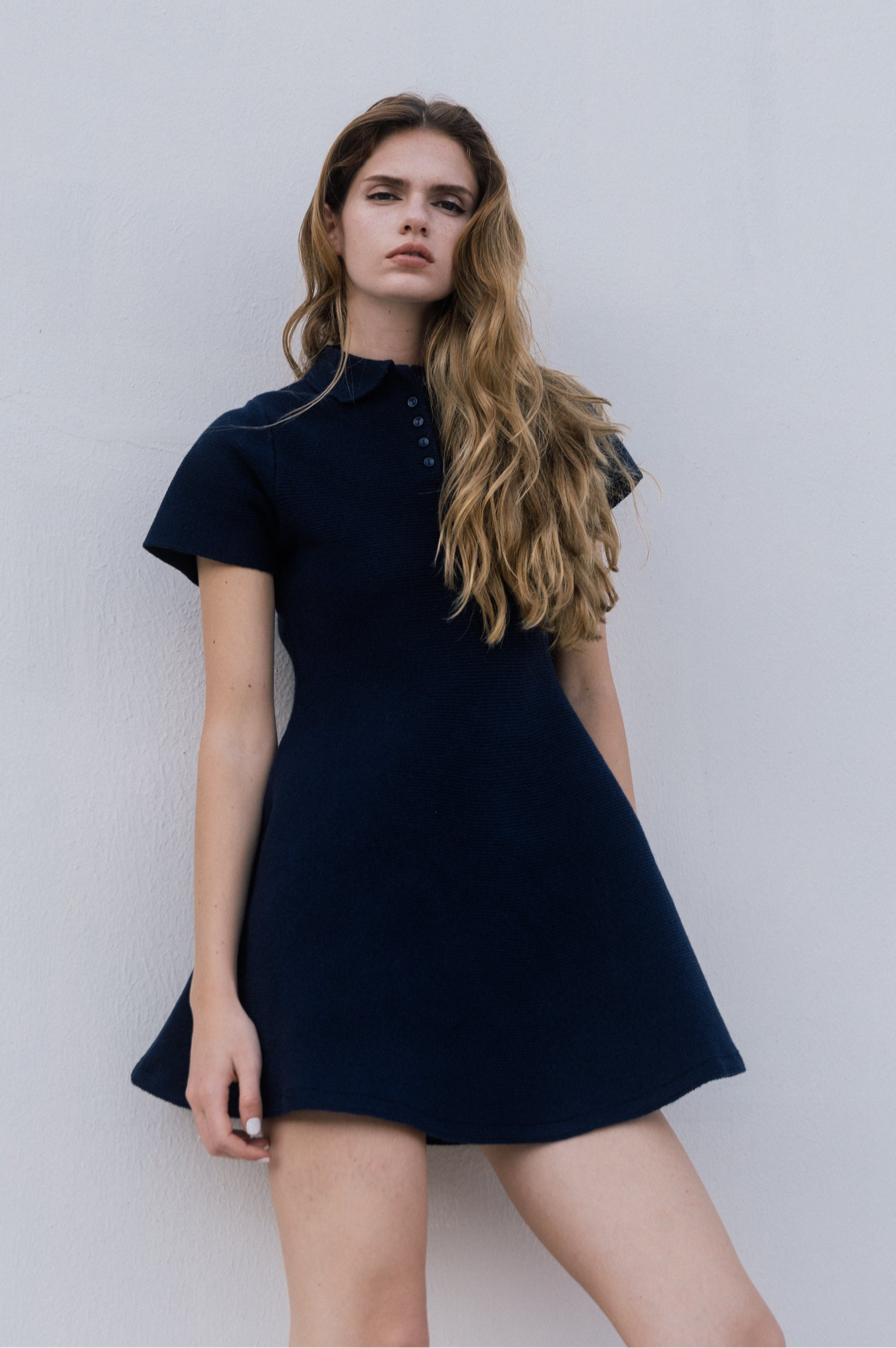 ワンピース THETOE Reims Short Sleeve Flare Onepiece Reims Short Sleeve Flare Onepiece – THE TOÉ