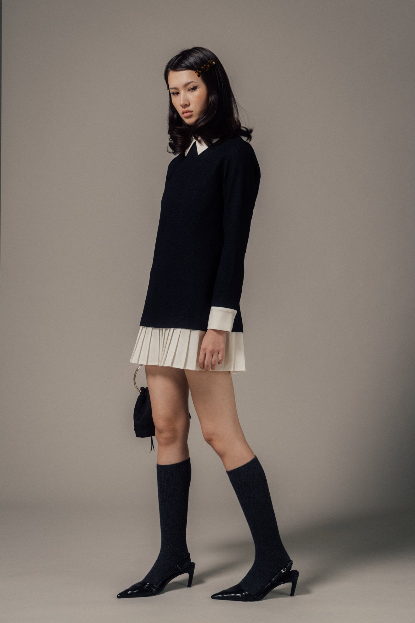 Leopold Long-Sleeve Tweed Dress – THE TOÉ