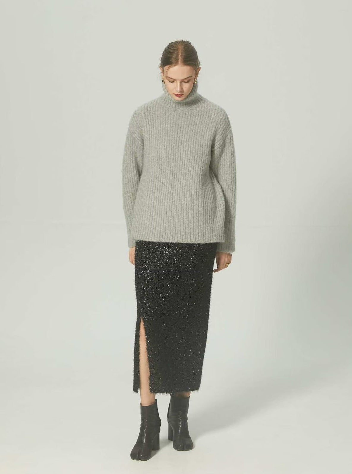 Cannes shaggy skirt