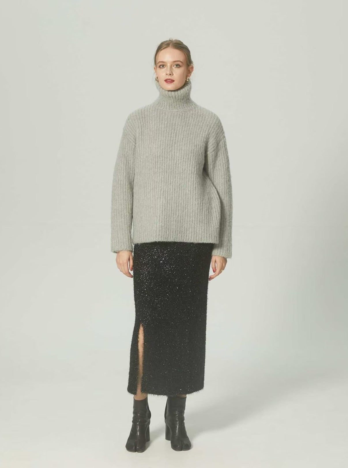 Cannes shaggy skirt