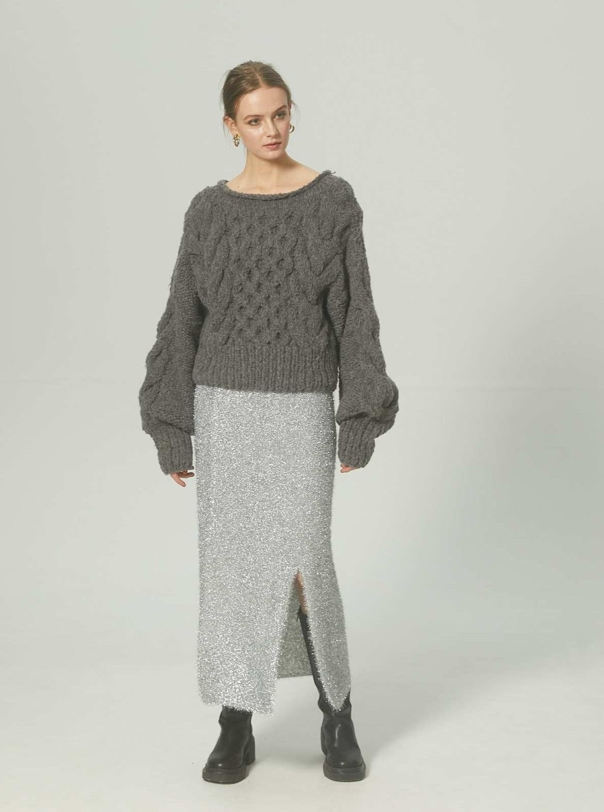 Cannes shaggy skirt
