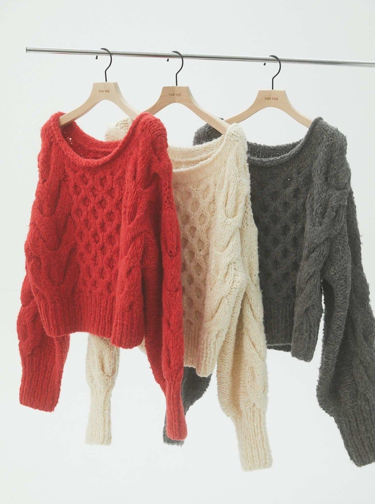 THE TOE NMES HANDMADE CABLE KNITニットセーター着用回数3回