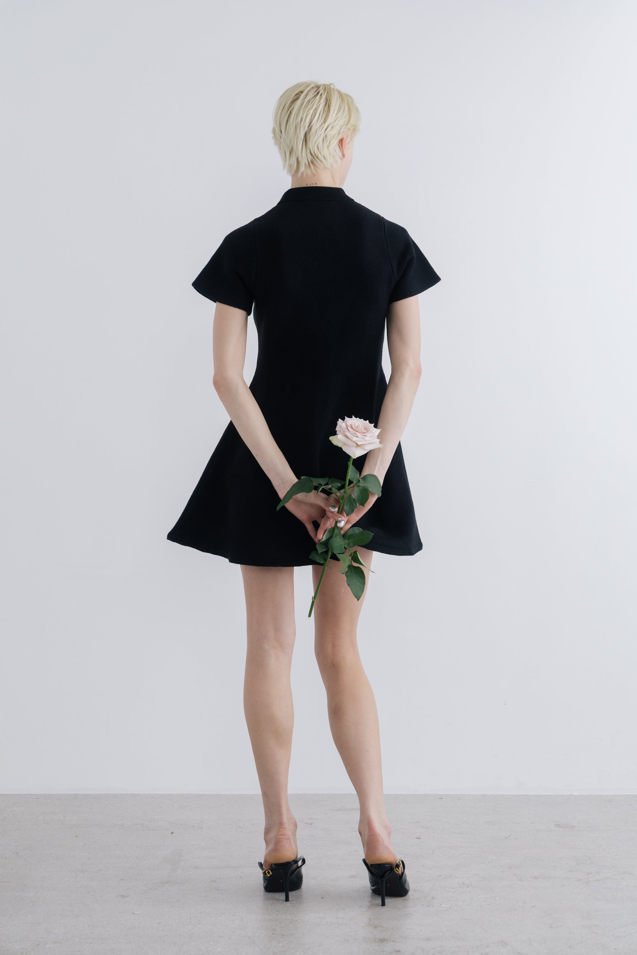 Reims Short Sleeve Flare Onepiece – THE TOÉ