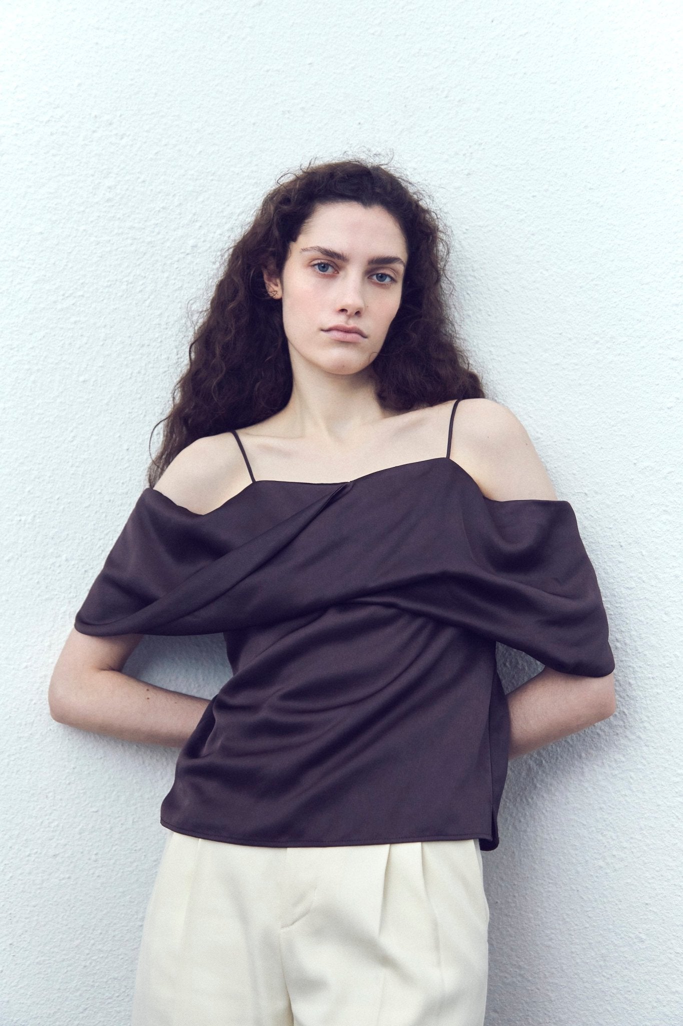 Ceintuur Satin Top