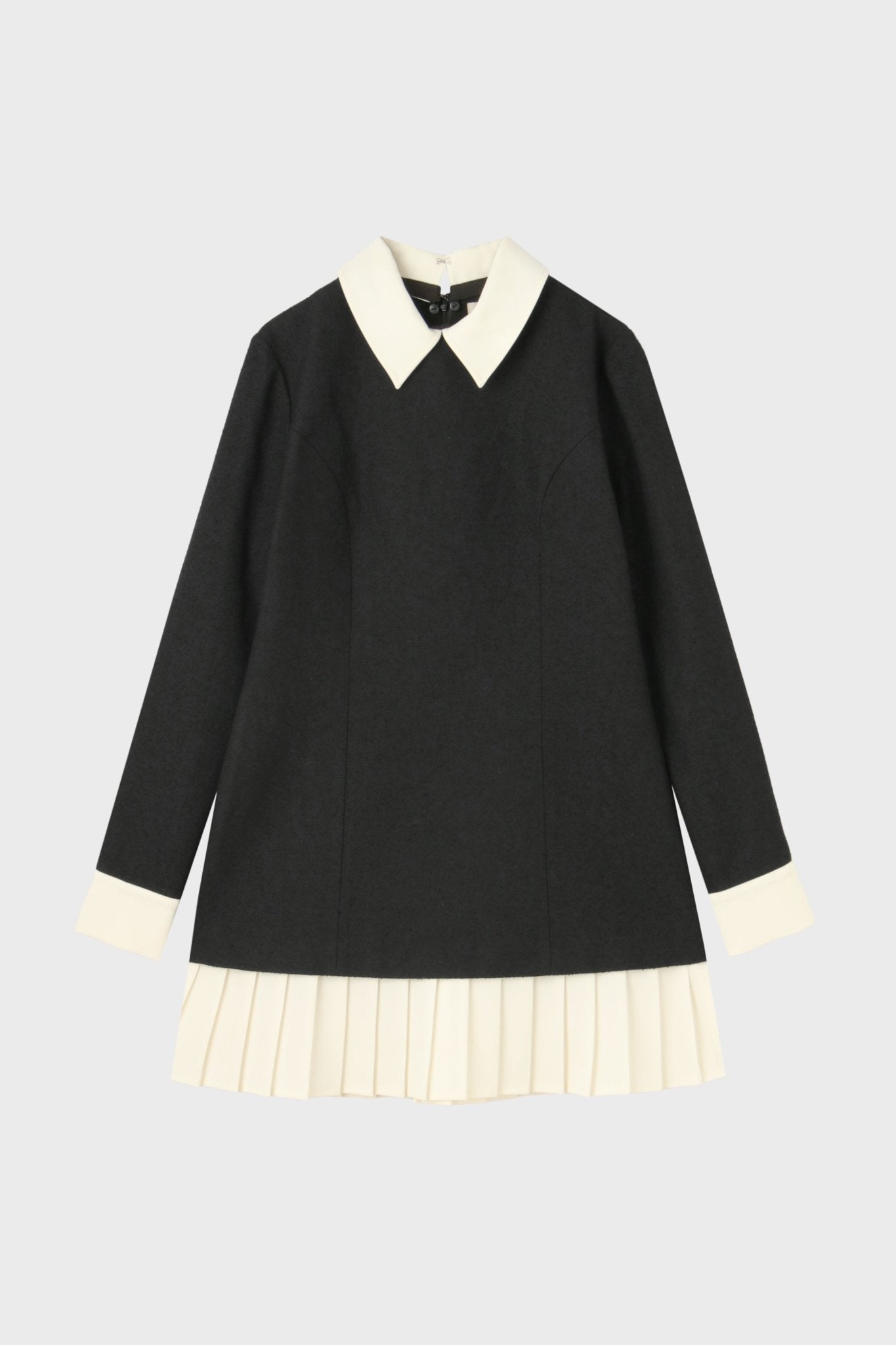 Leopold Long-Sleeve Tweed Dress
