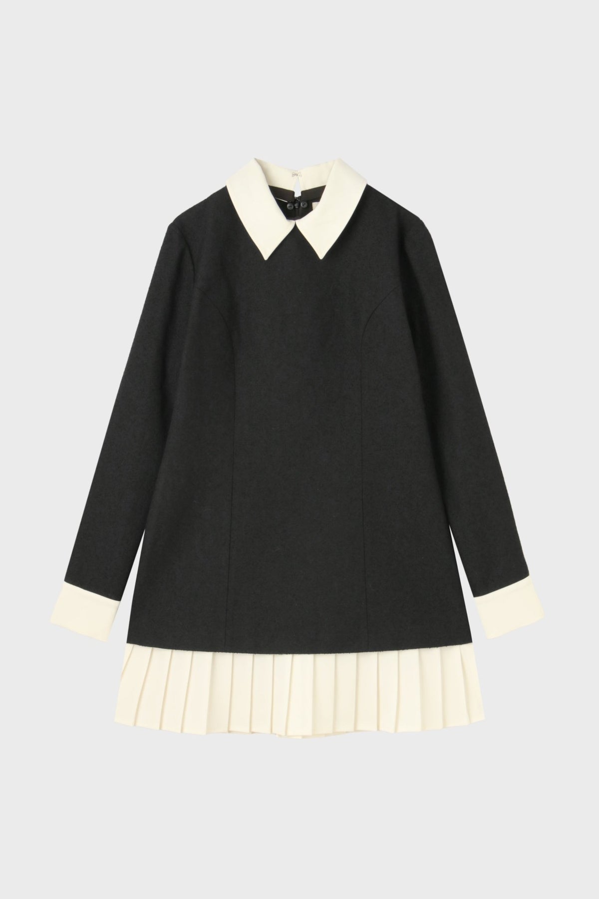 Leopold Long-Sleeve Tweed Dress