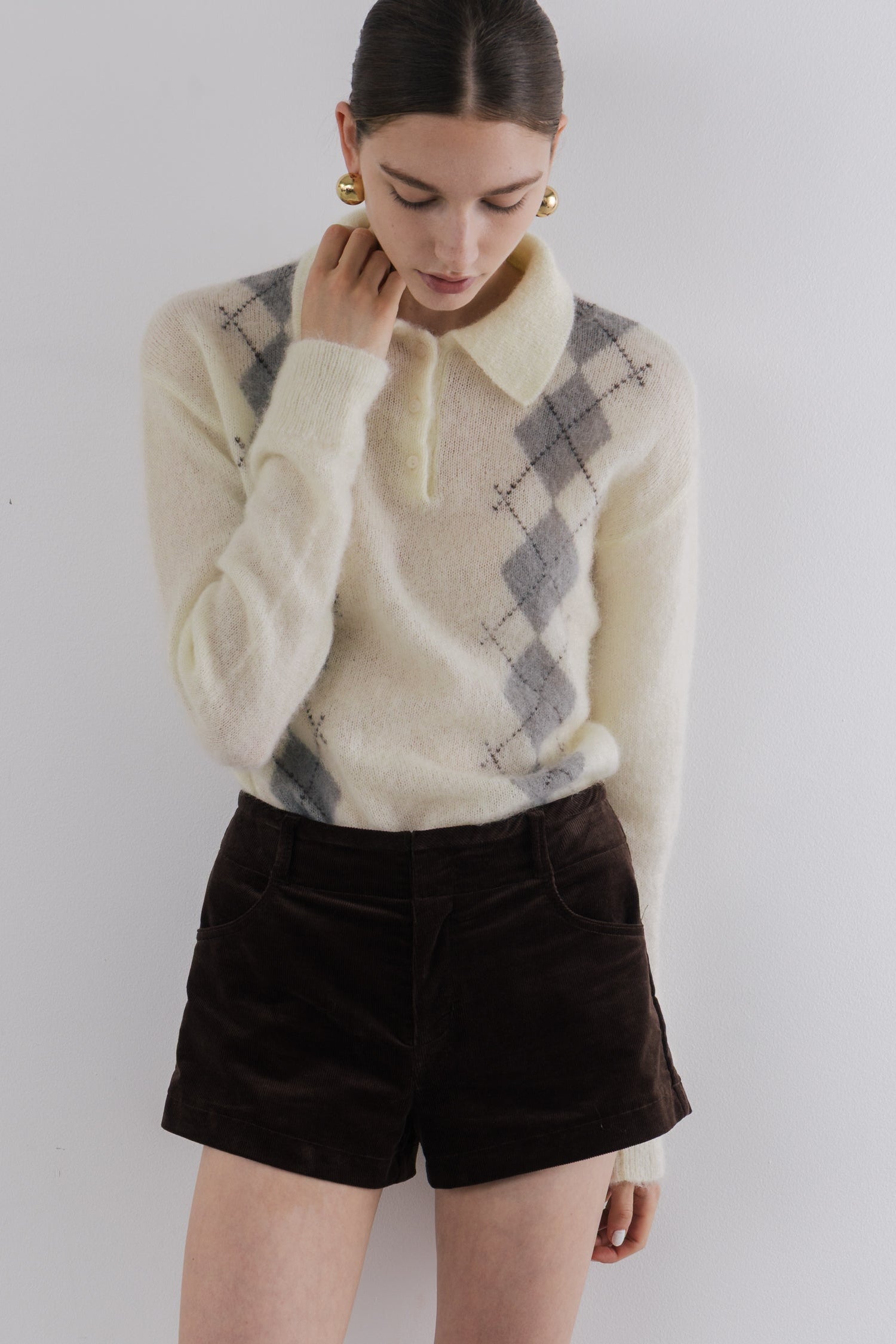 Marien Argyle Knit