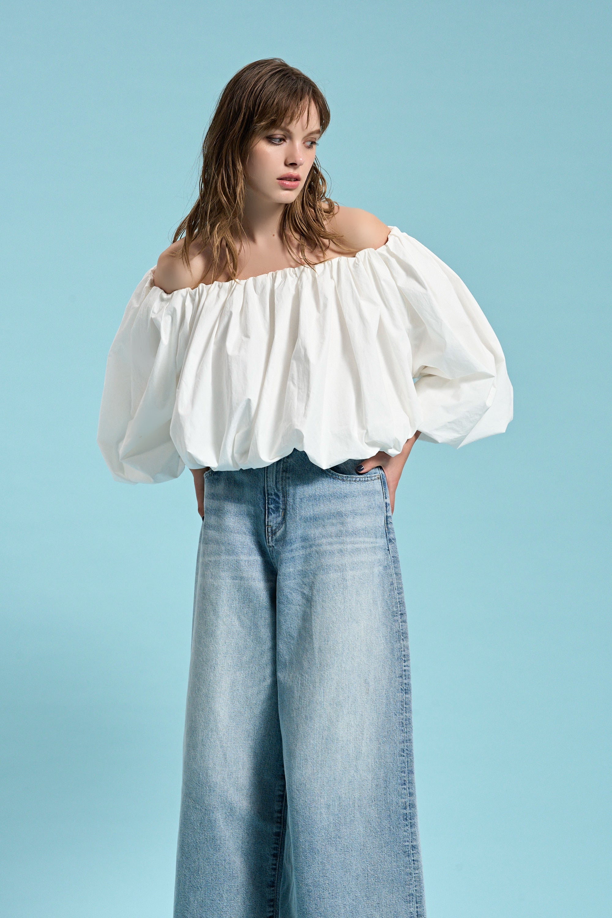 Epidavrou Puff Sleeve Blouse