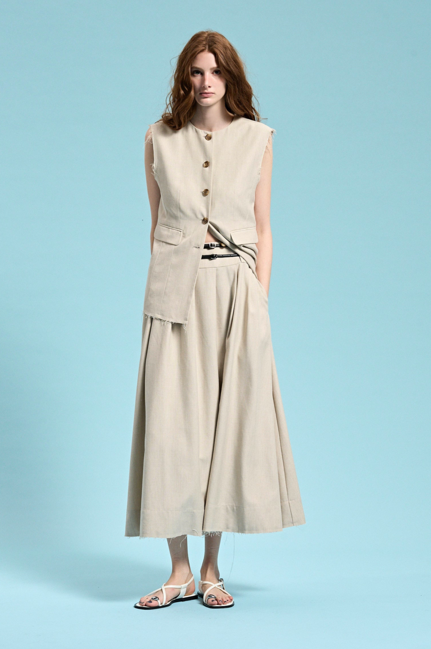 Patmos Linen Vest