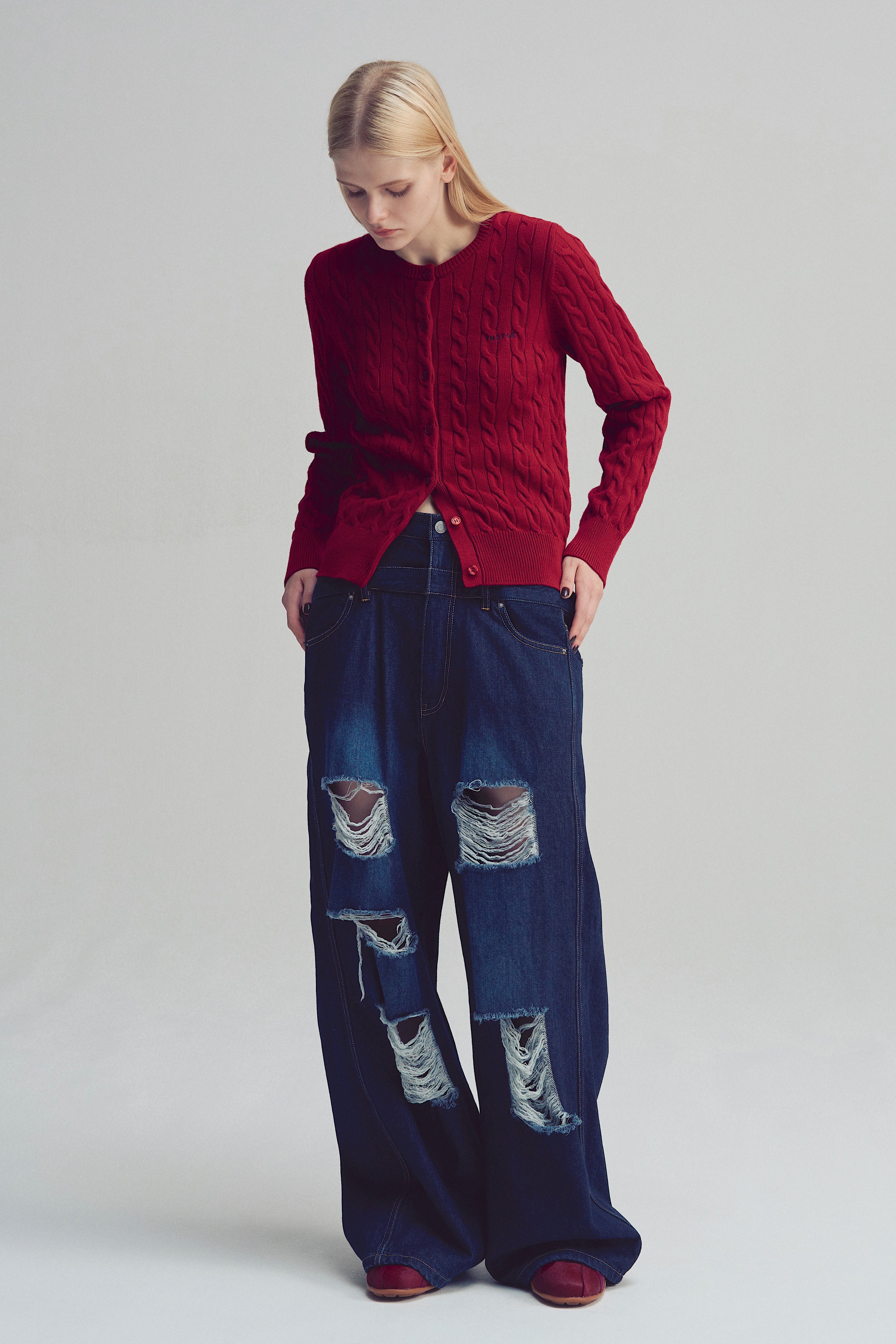 Lexington Double Belt Denim Pants