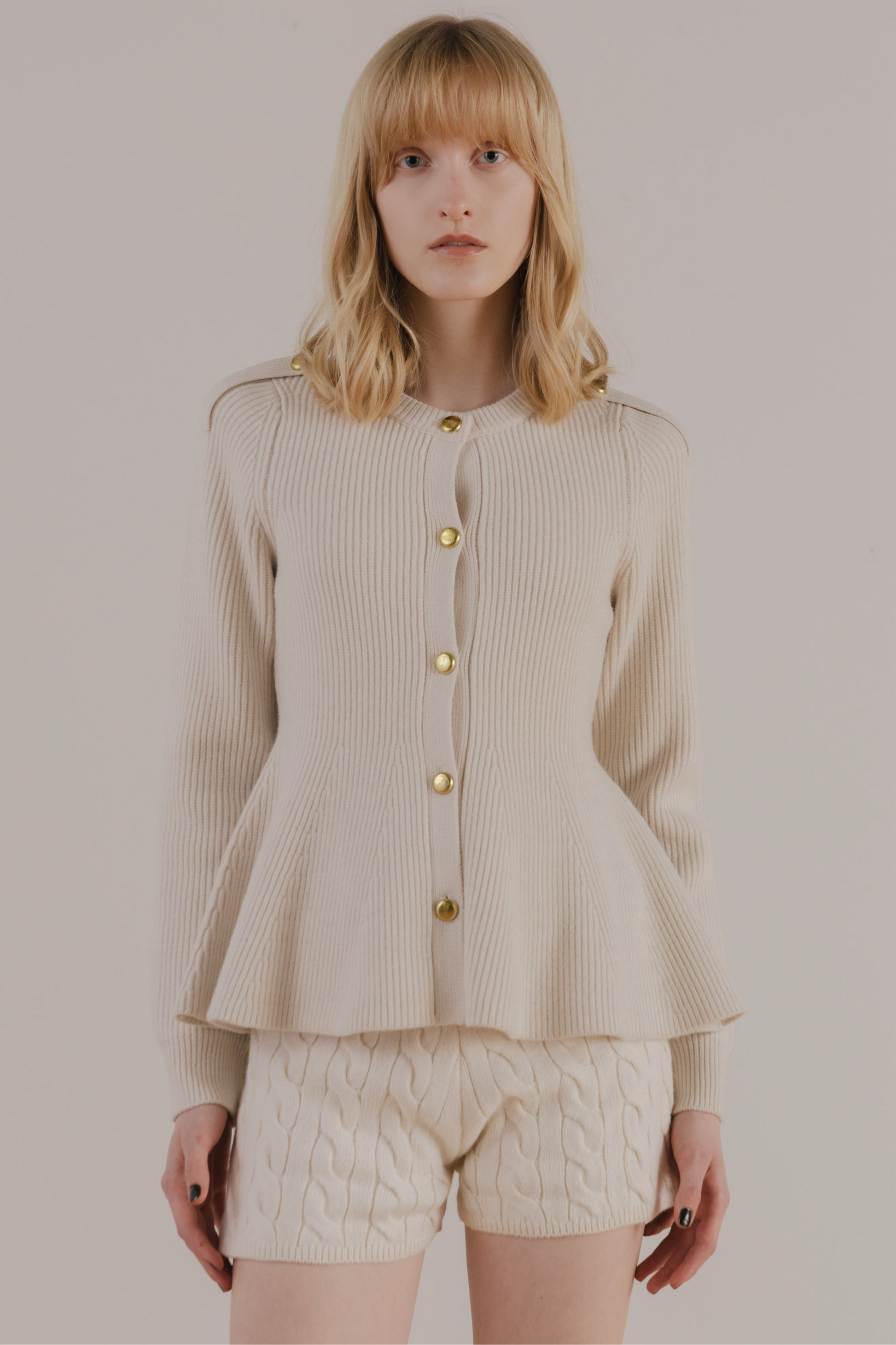 Rosen Peplum Cardigan – THE TOÉ Rosen Peplum Cardigan – THE TOÉ