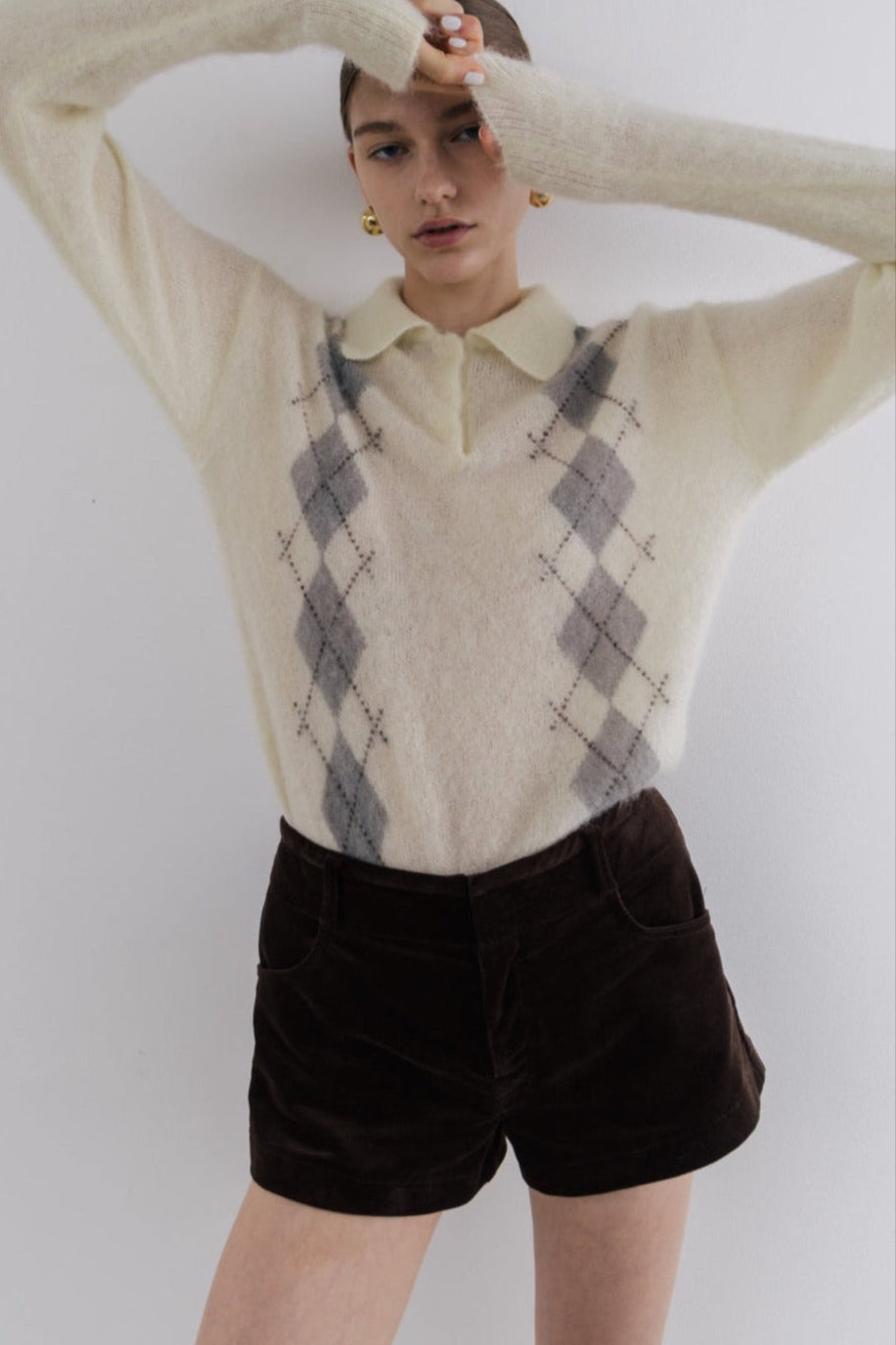 Marien Argyle Knit