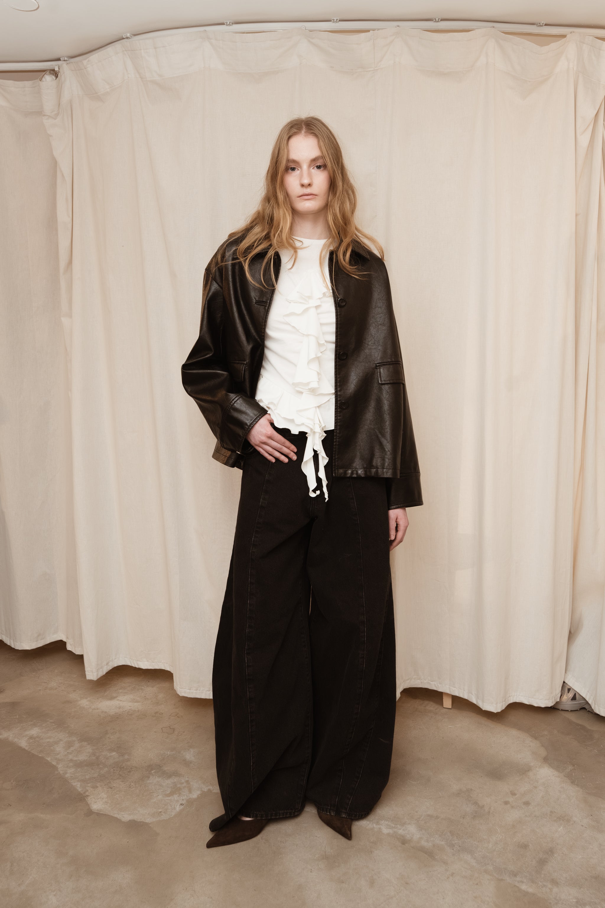 値下げ交渉可 THE TOÉ Lyucus Jacket - check Slachtedyk Leather Jacket – THE TOÉ