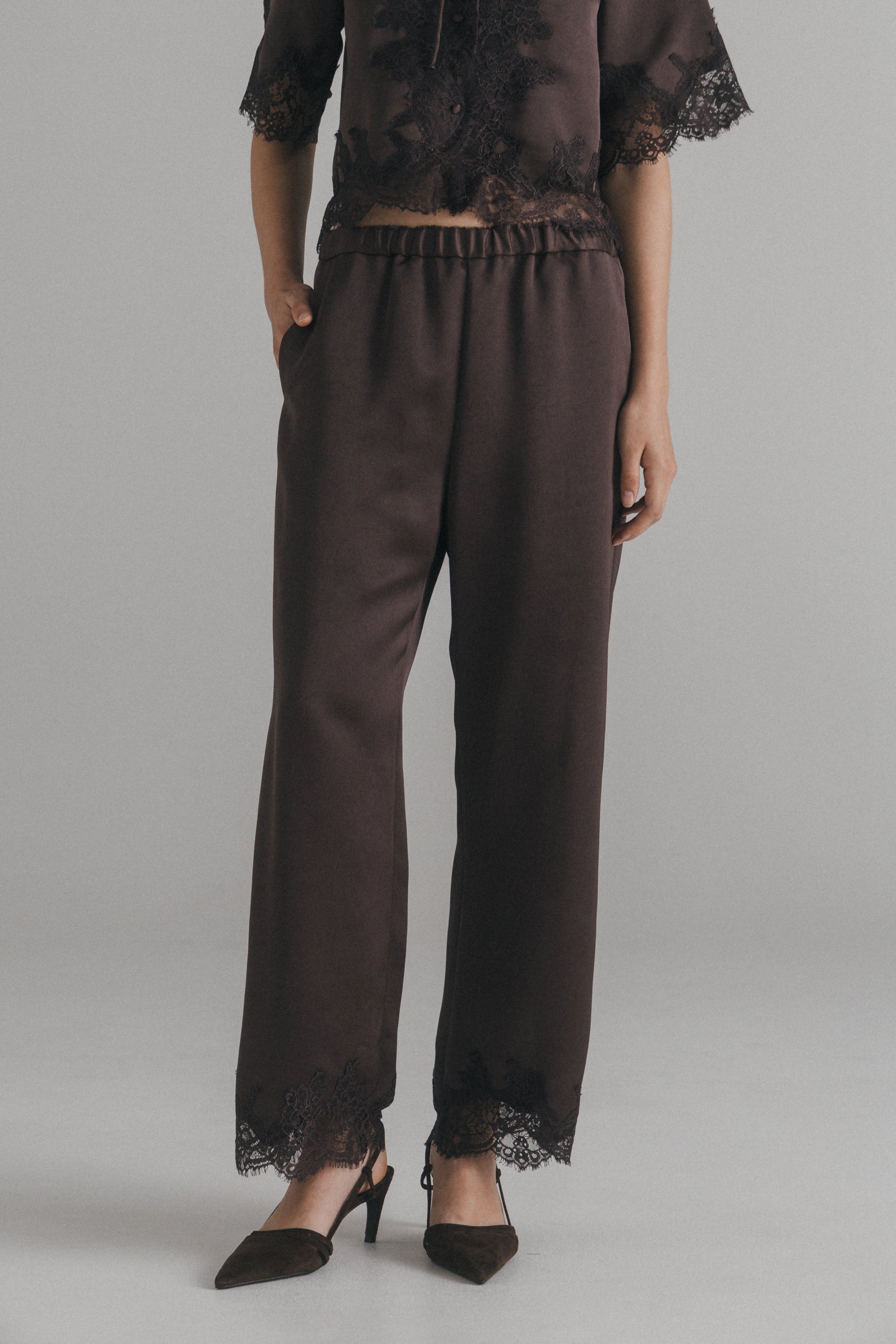 Egelantier Satin Pants