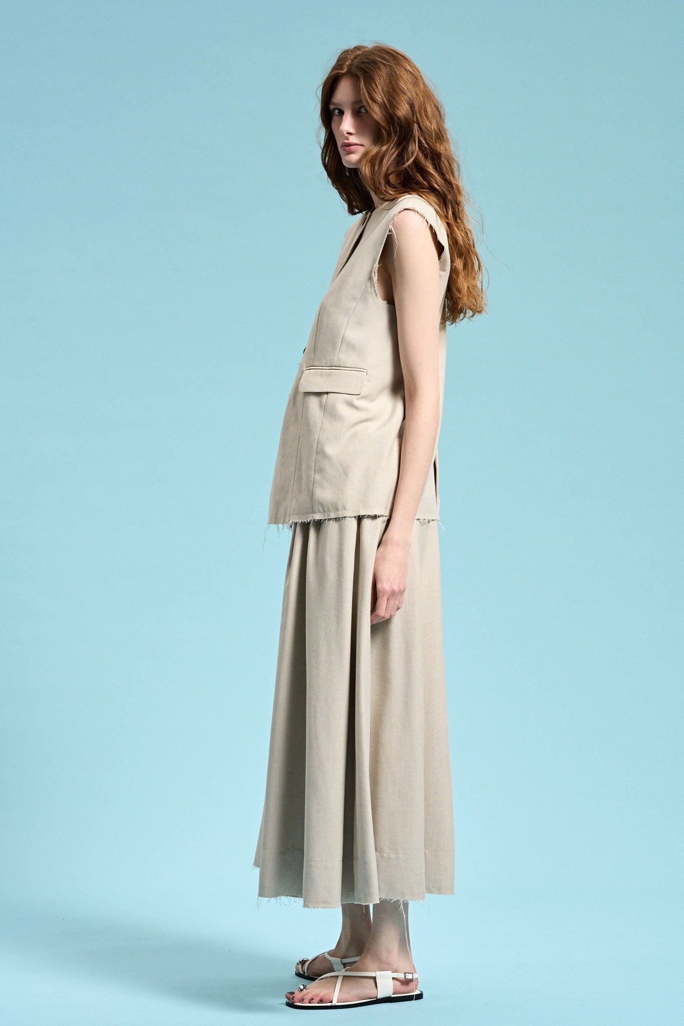 Patmos Linen Skirt